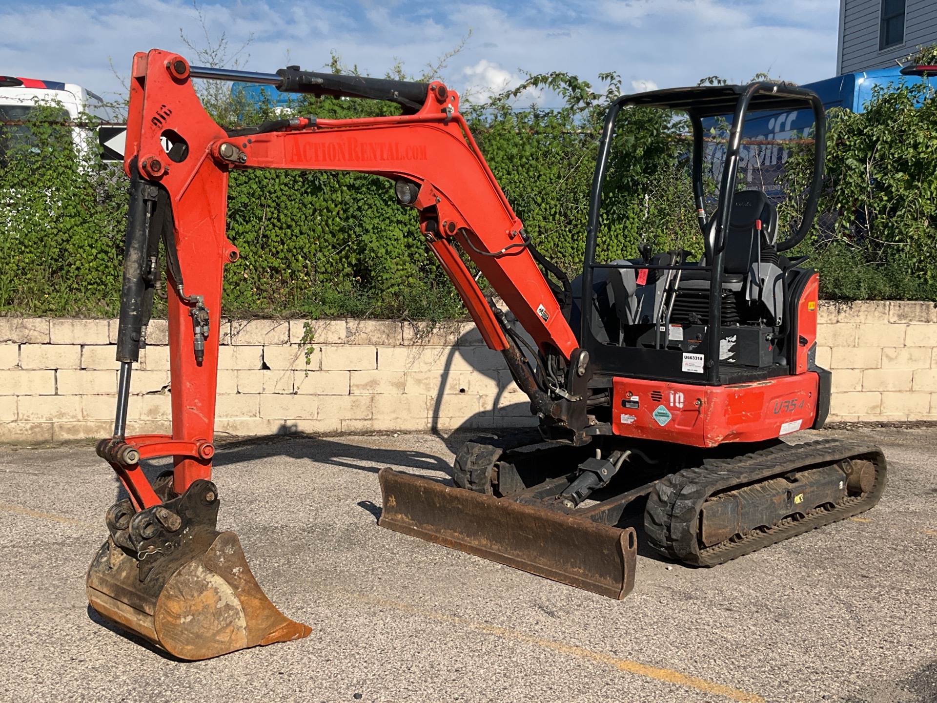 2017 Kubota U35-4 Mini Excavator