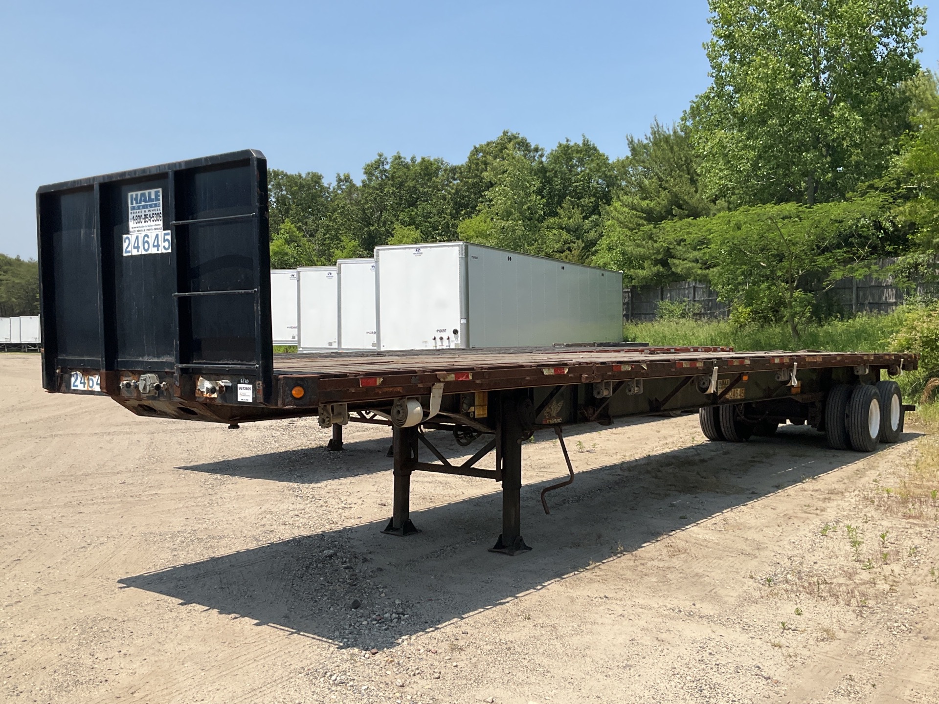 2012 Manac 12248A010 T/A 48-80 ft Extendable Flatbed Trailer