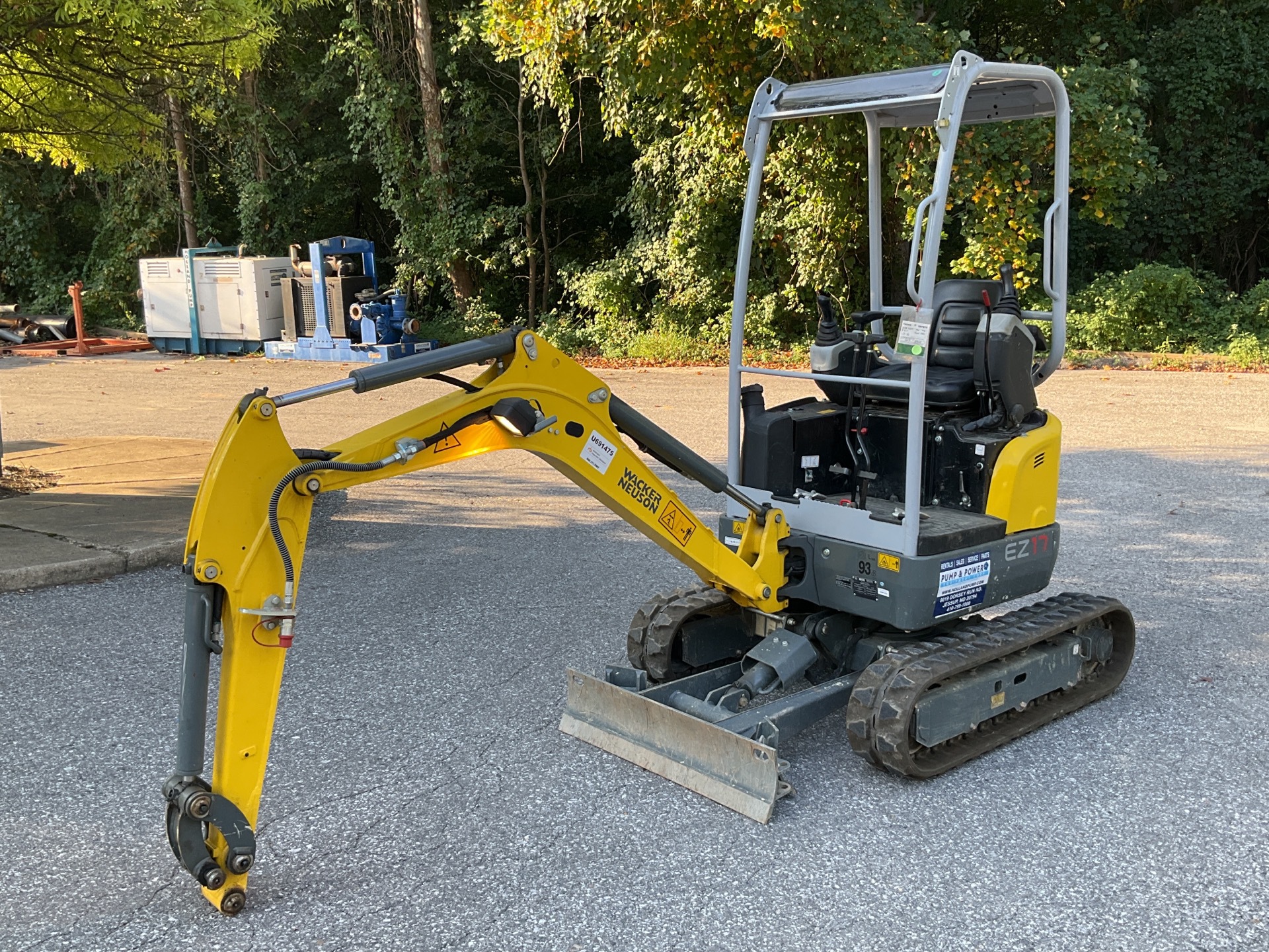 2017 Wacker Neuson EZ17 Mini Excavator