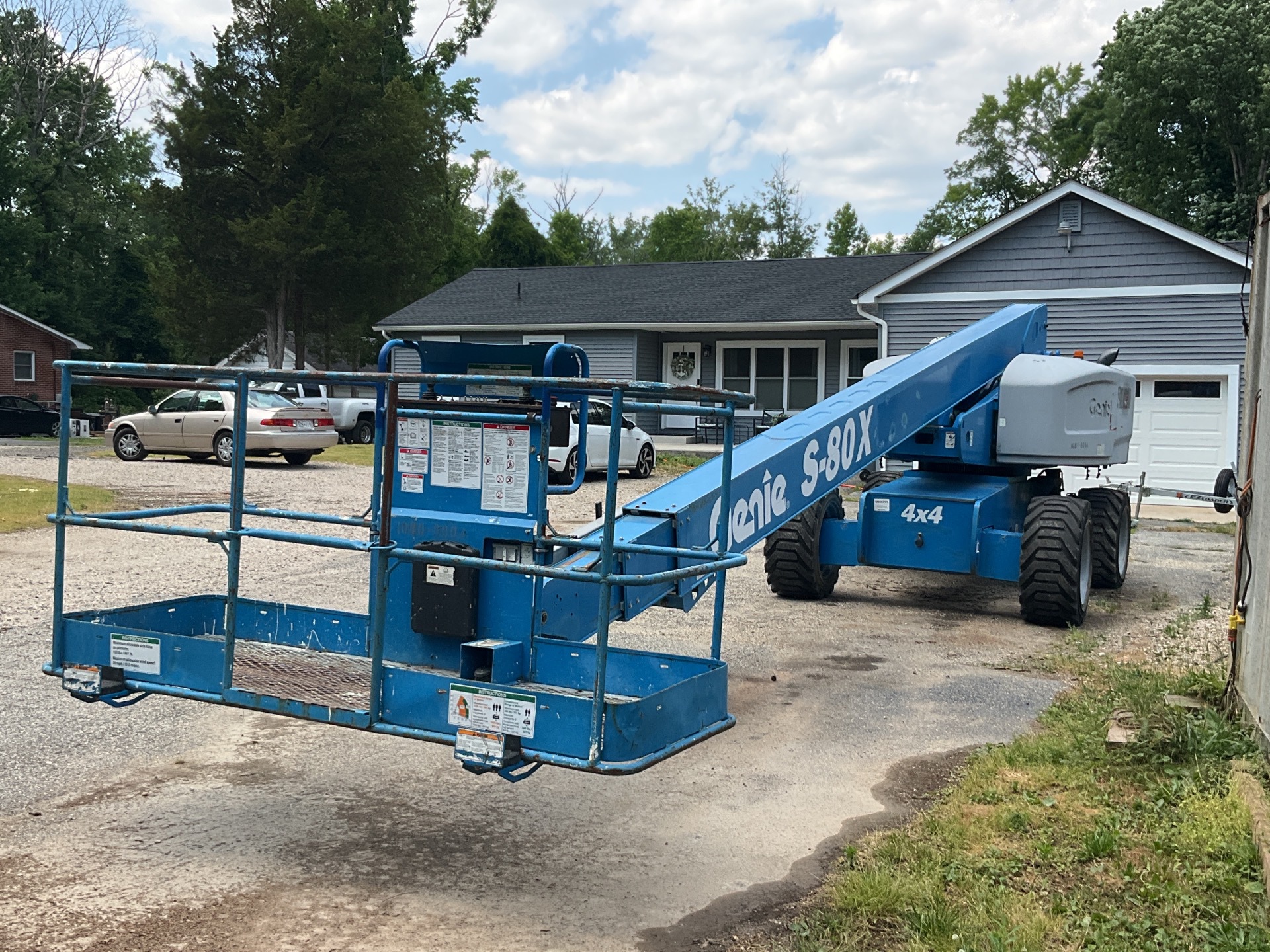 2013 Genie S-80X 4WD Diesel Telescopic Boom Lift