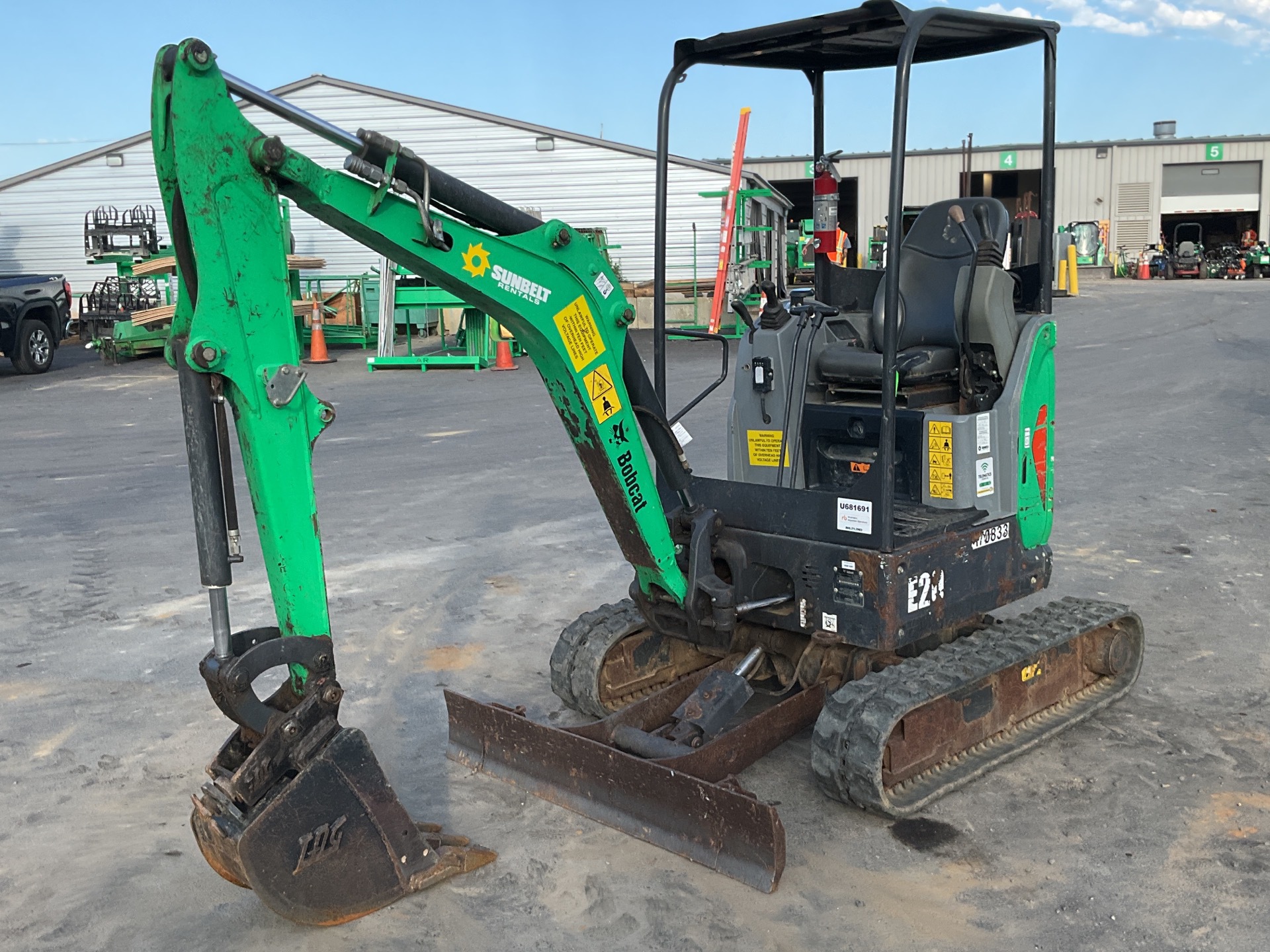 2016 Bobcat E20 Mini Excavator