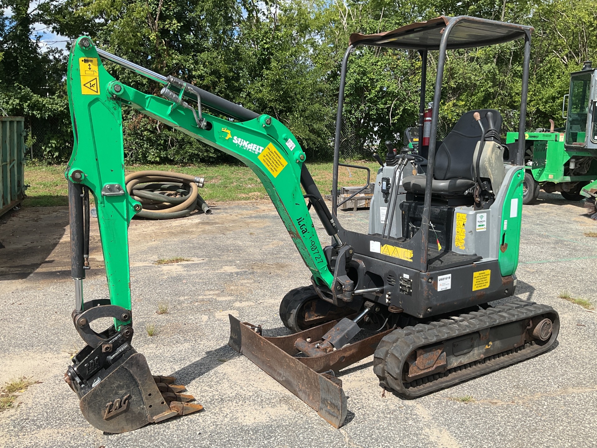 2017 Bobcat E20 Mini Excavator