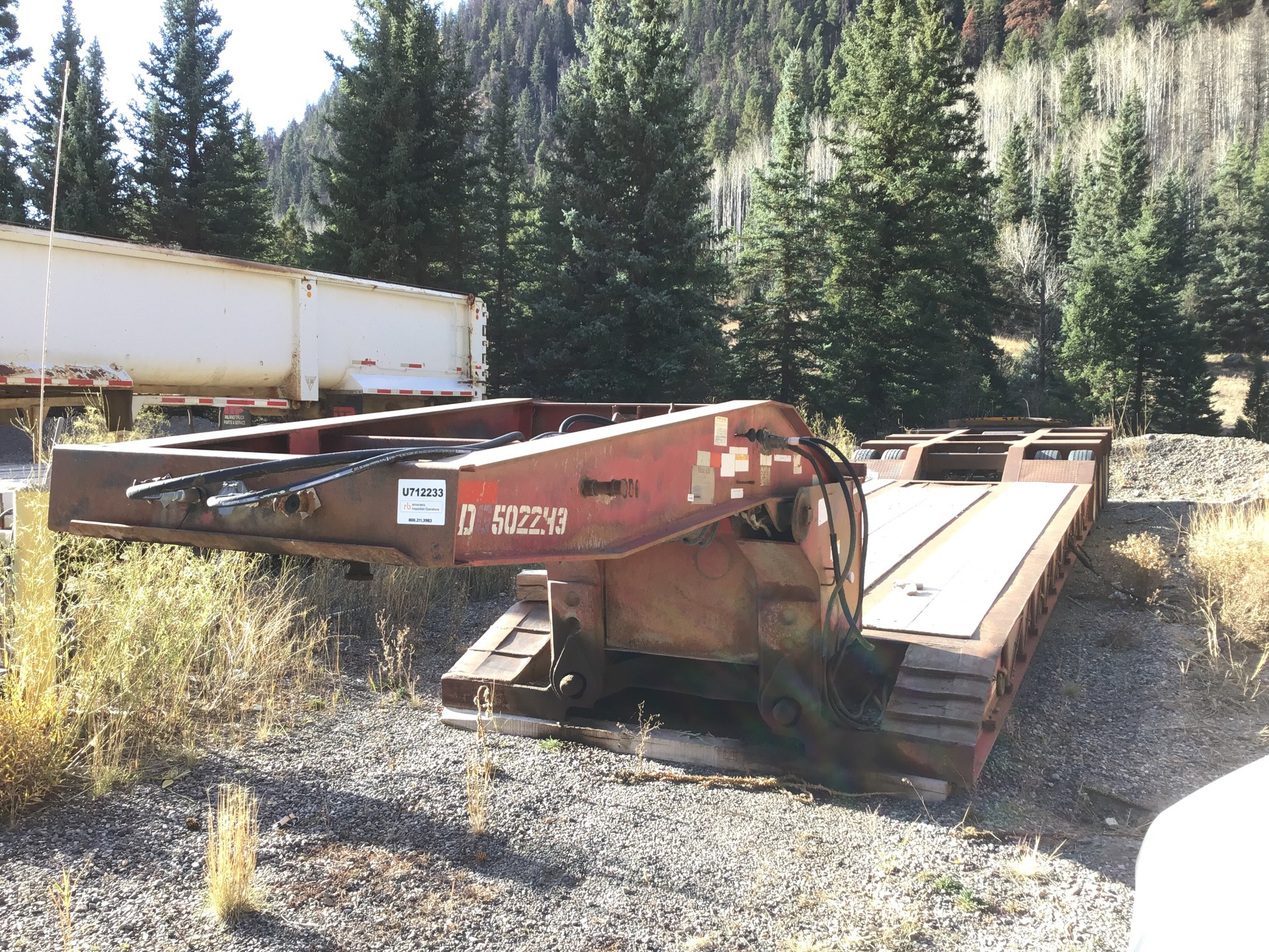 1993 Trail-Eze DG5022H3 100000 lb Tri/A Removable Gooseneck Lowboy Trailer