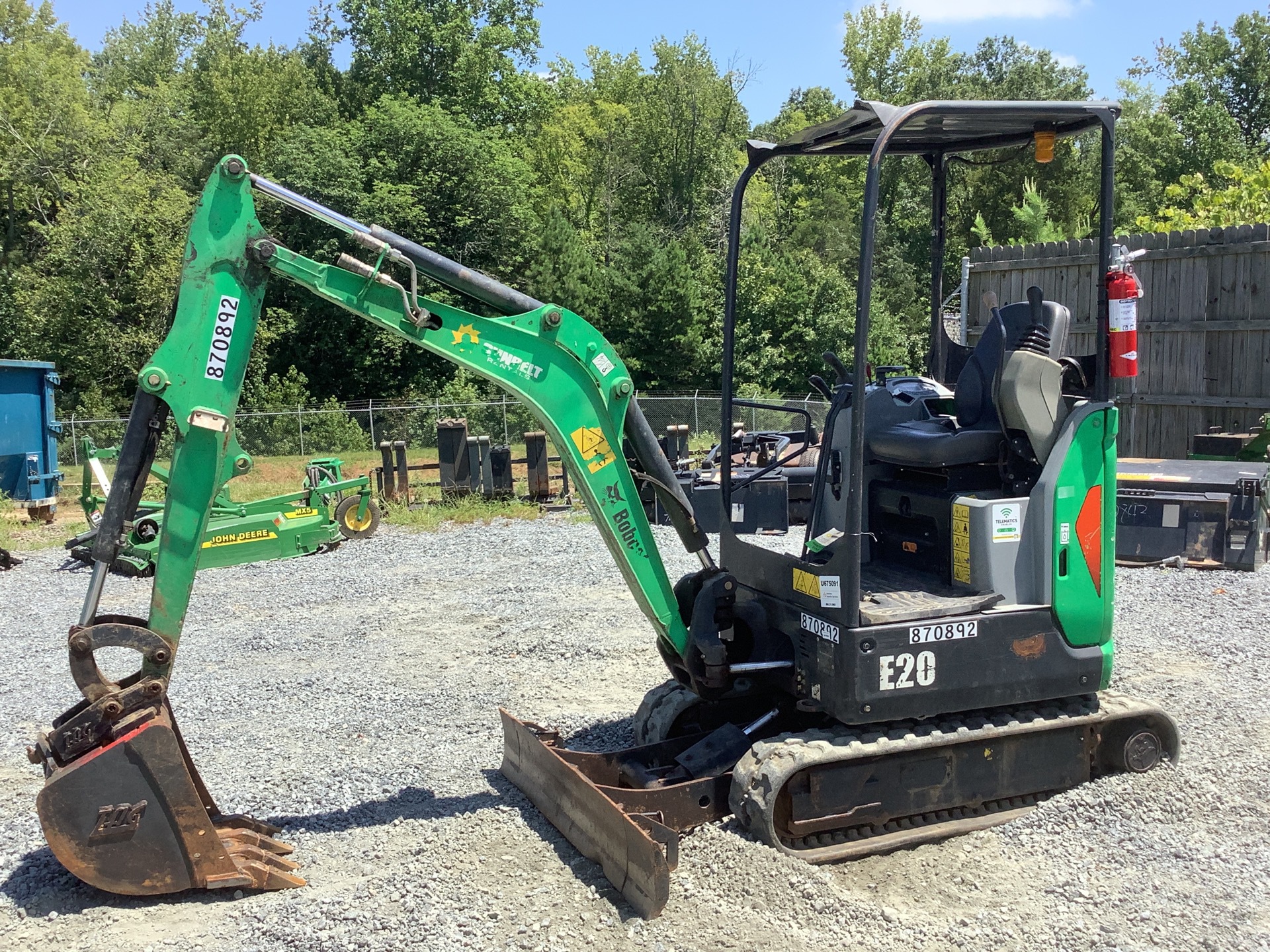 2016 Bobcat E20 Mini Excavator