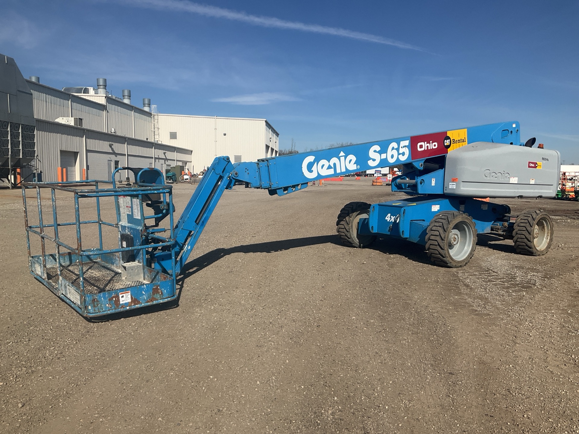 2013 Genie S65 4WD Diesel Telescopic Boom Lift