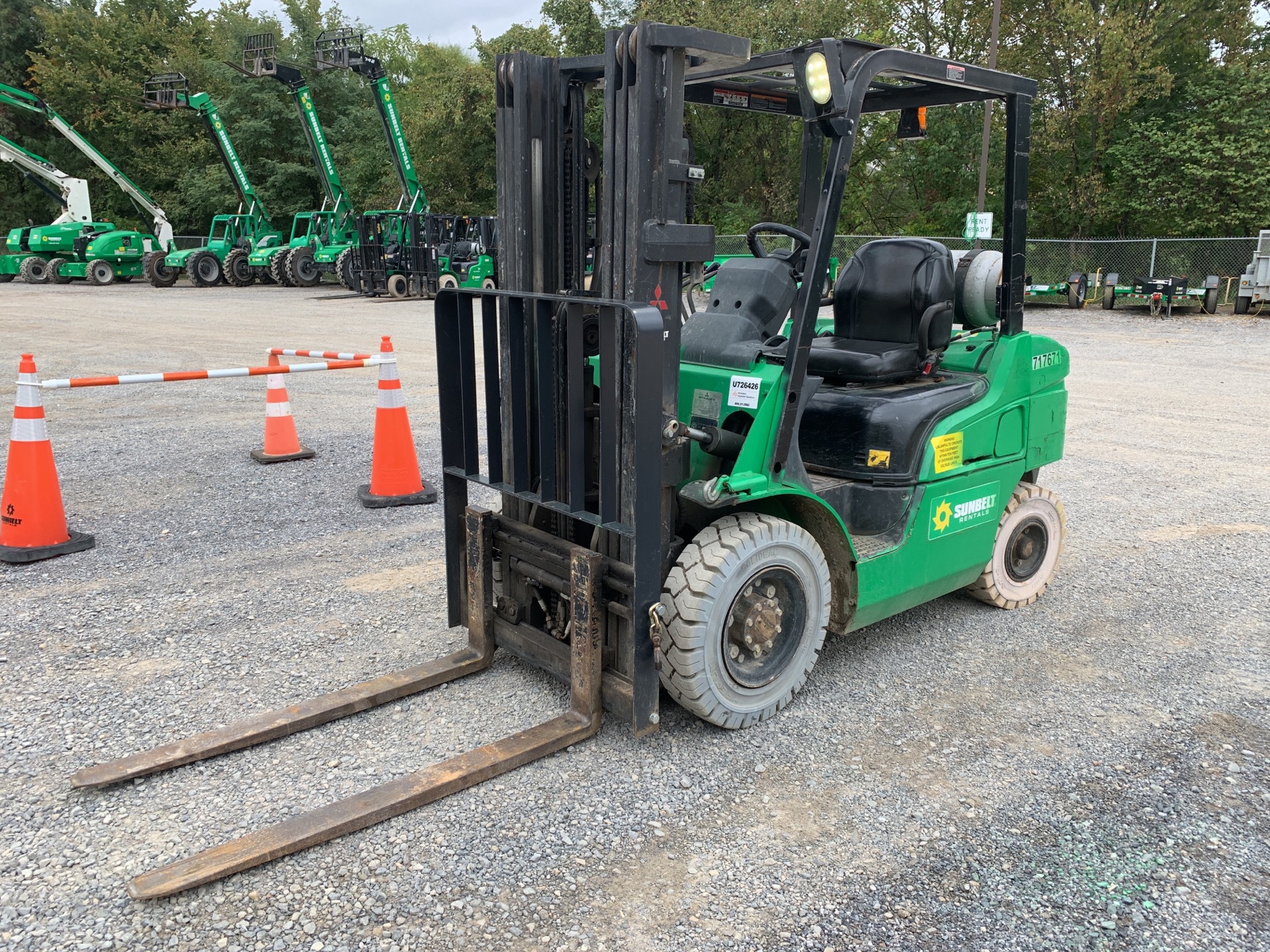 2015 Mitsubishi FG25N 4600 lb Pneumatic Tire Forklift