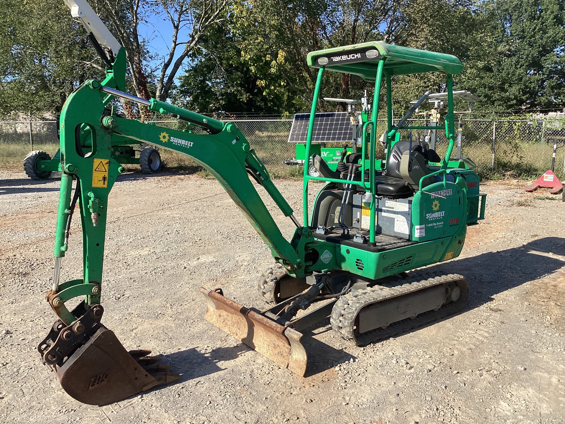 2018 Takeuchi TB216 Mini Excavator