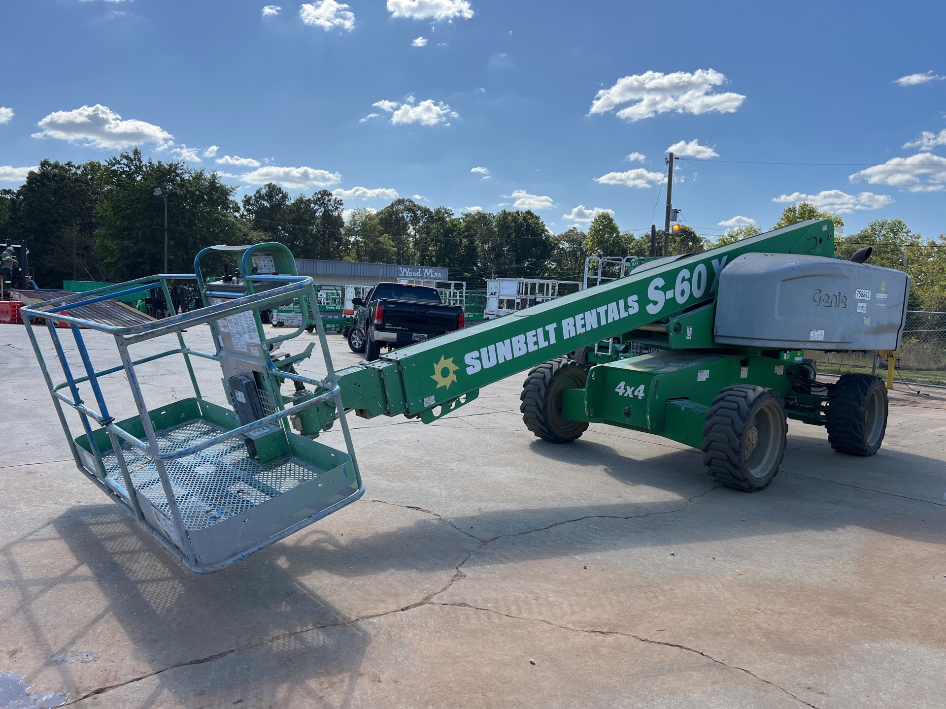 2015 Genie S-60X 4WD Diesel Telescopic Boom Lift