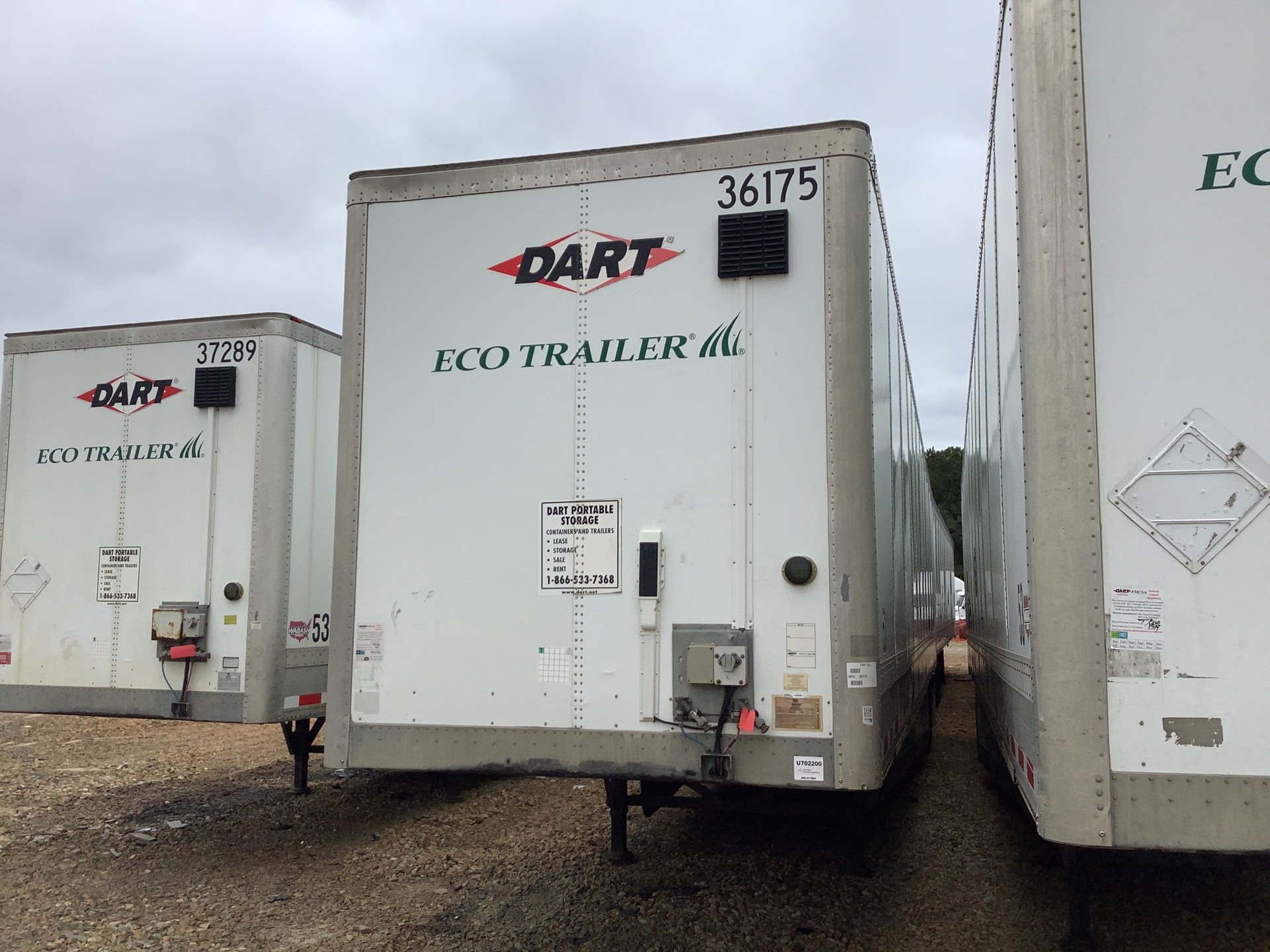 2015 Wabash DVHDHPC 53 ft x 102 in T/A Van Trailer