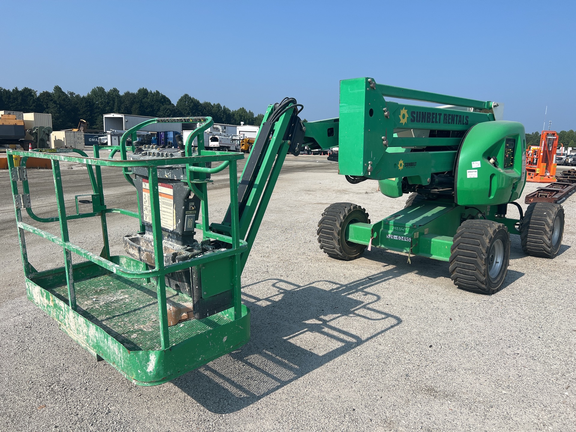 2014 JLG 450AJ 4WD Gasoline Articulating Boom Lift (Inoperable)