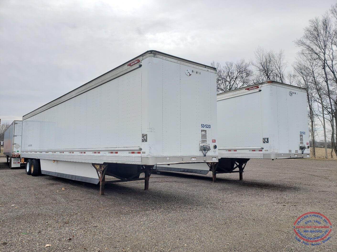 2014 Great Dane 53FT Dry Van Trailers with Roll Door Skirts,