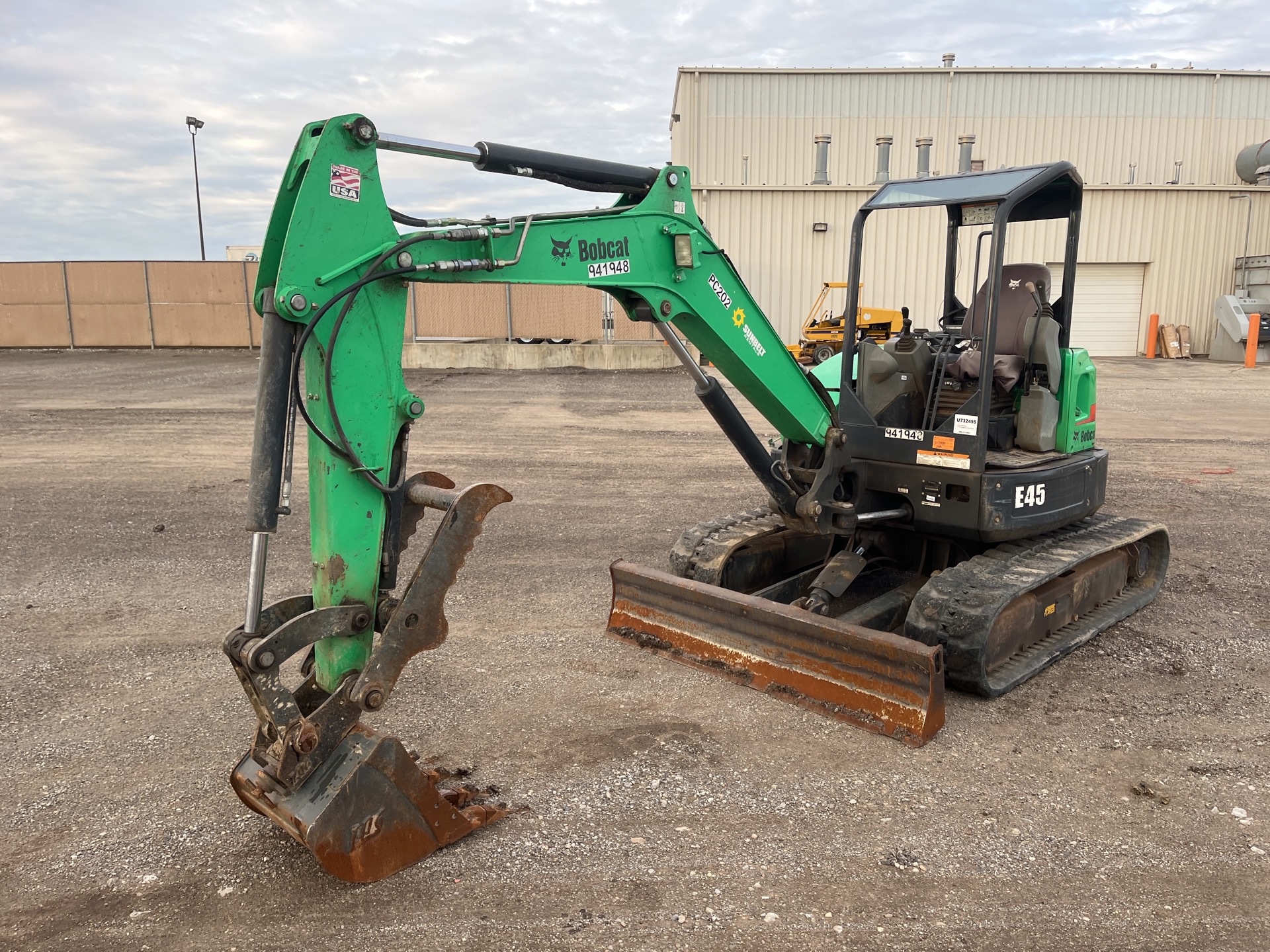 2016 Bobcat E45 Mini Excavator