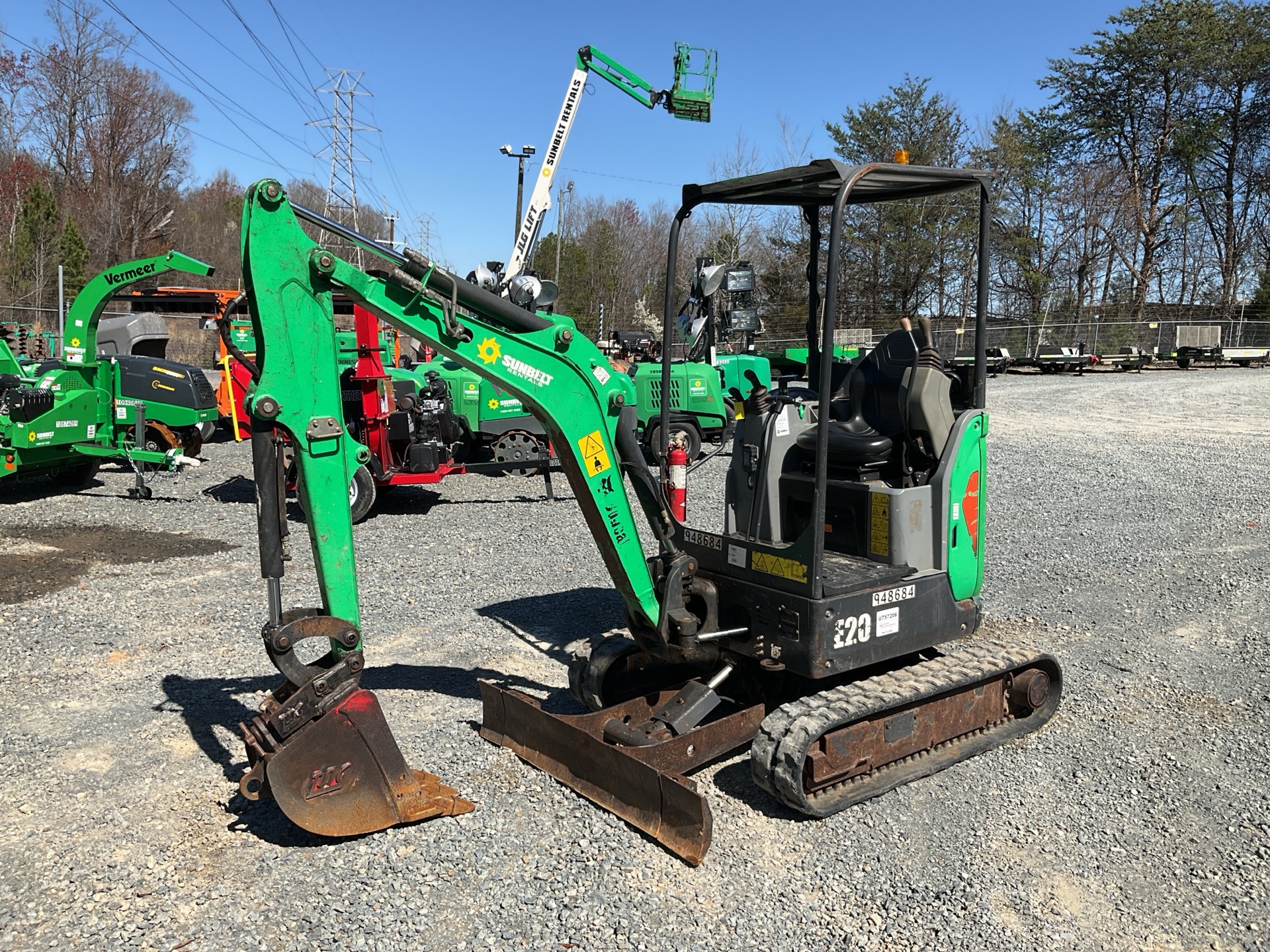 2016 Bobcat E20 Mini Excavator