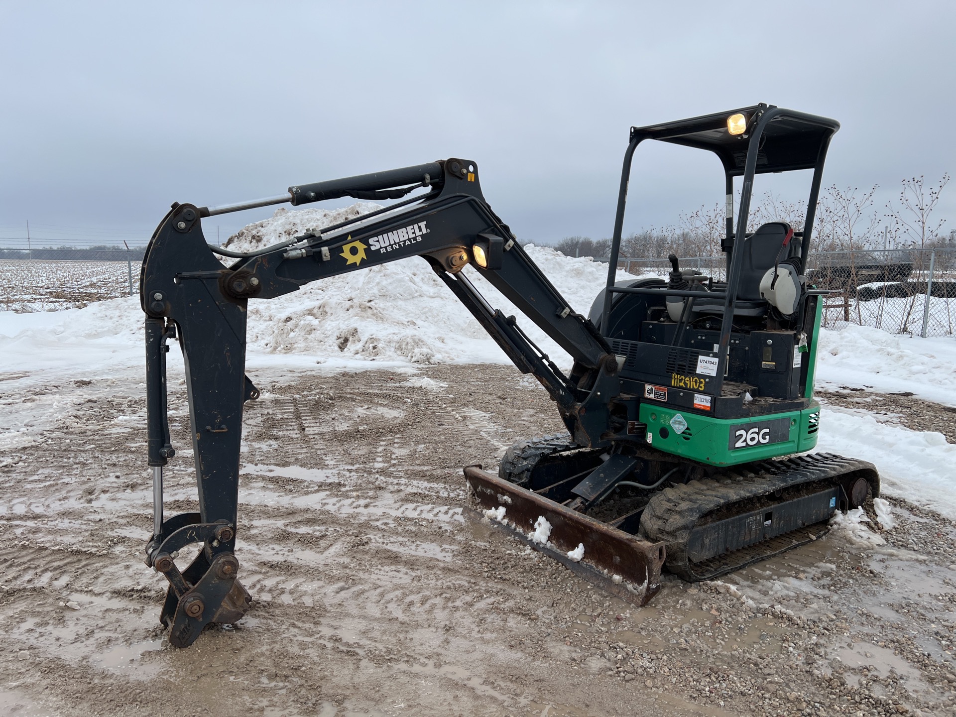 2016 John Deere 26G Mini Excavator