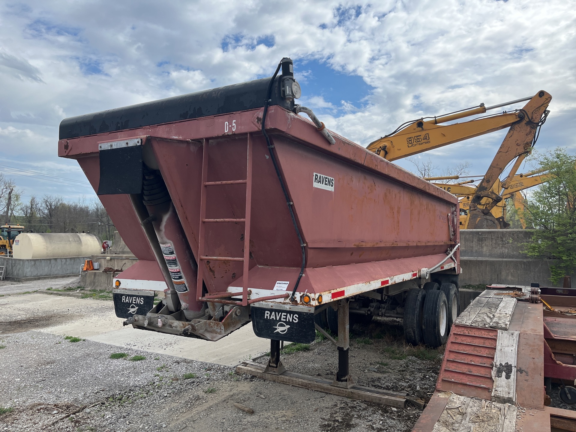 2001 Raven SFST-24 T/A Dump End Dump Trailer