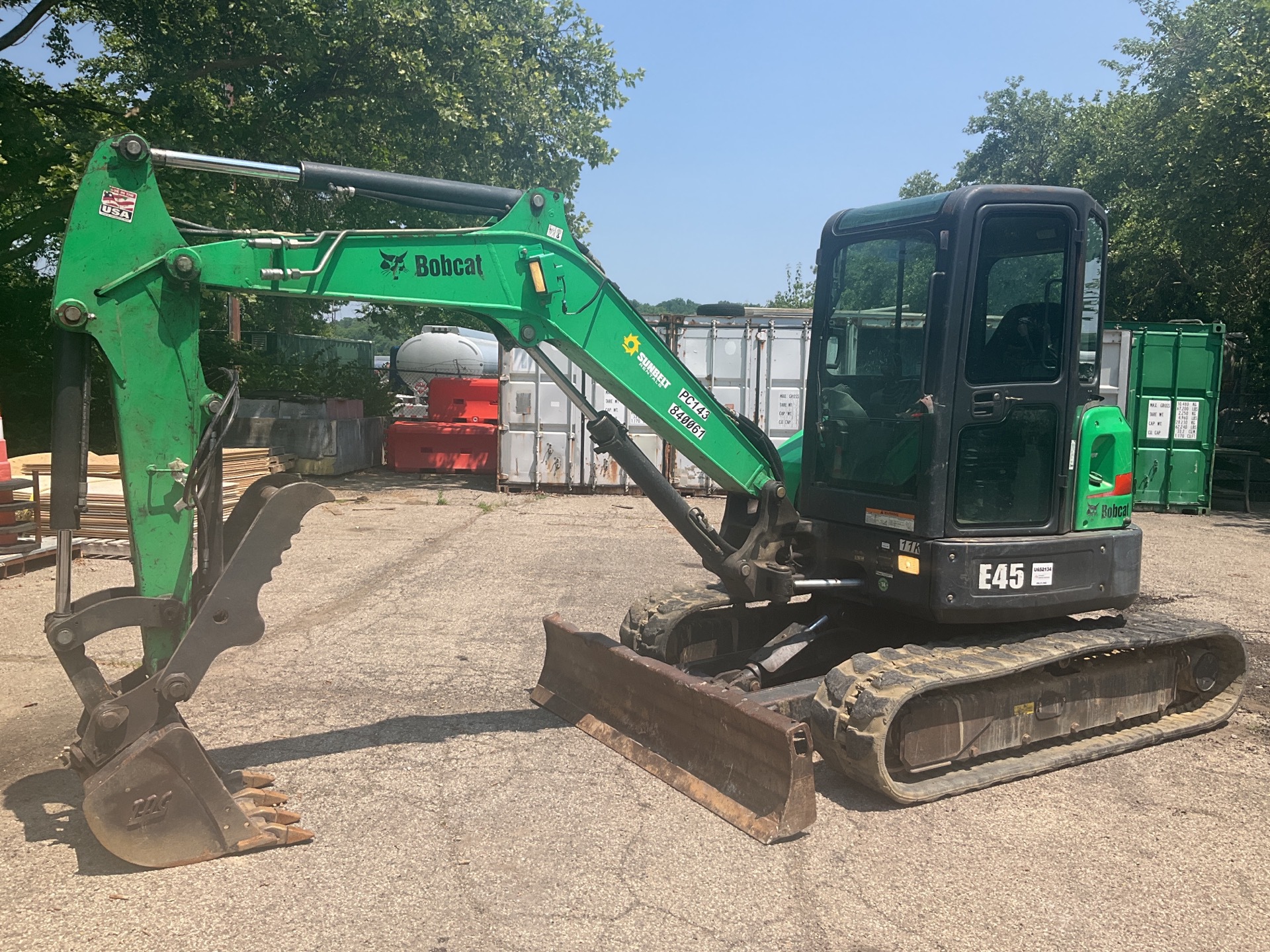 2016 Bobcat E45 Mini Excavator