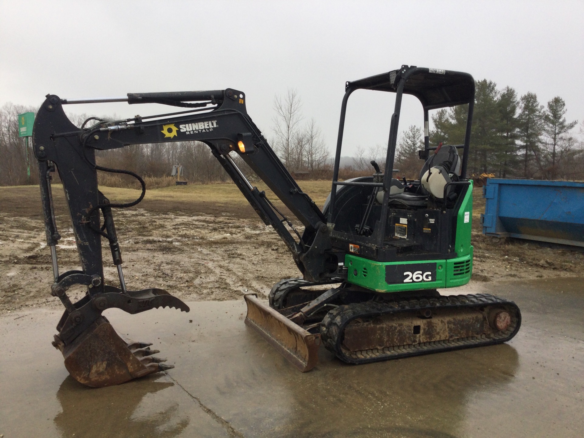 2016 John Deere 26G Mini Excavator