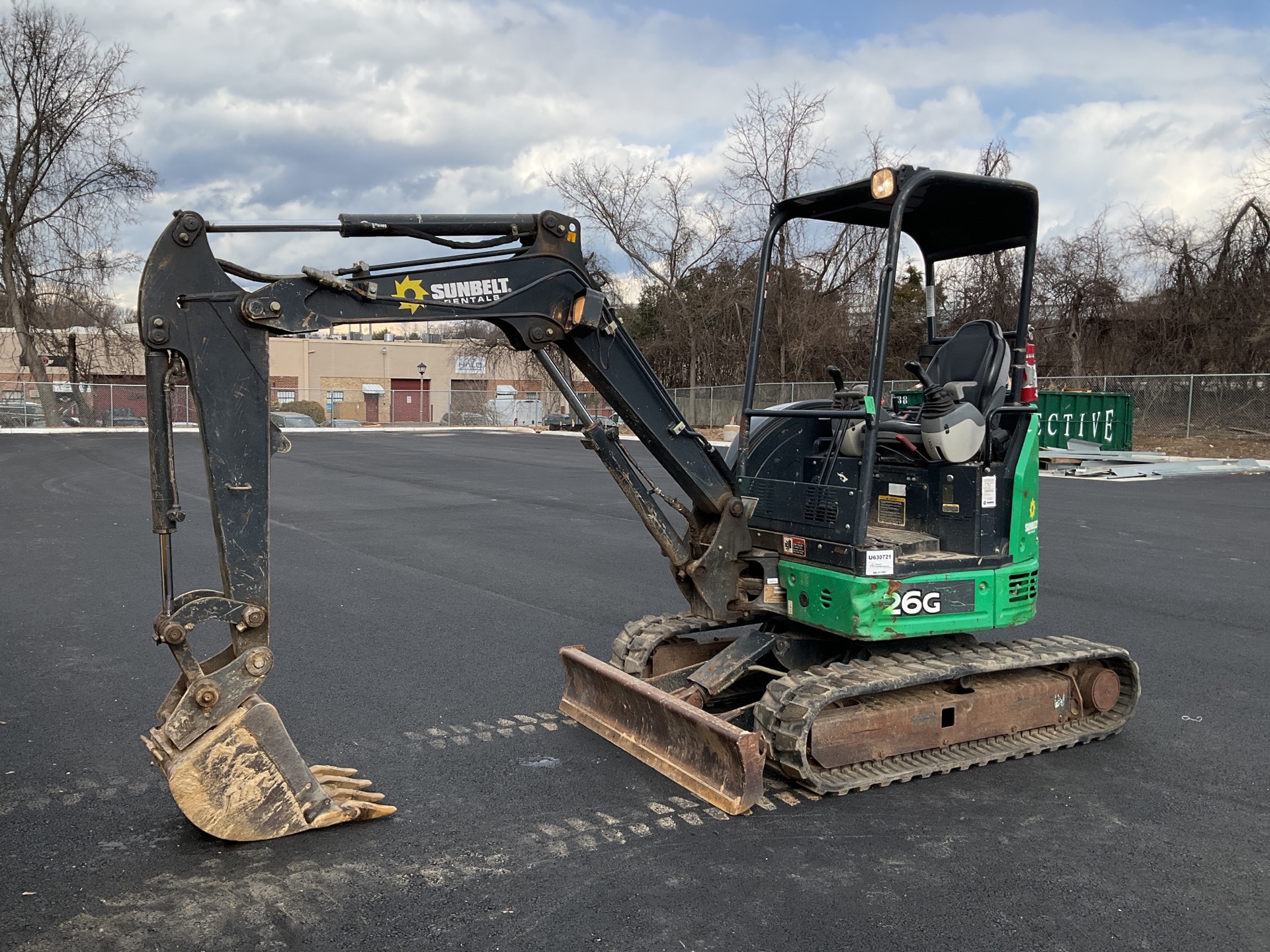 2016 John Deere 26G Mini Excavator