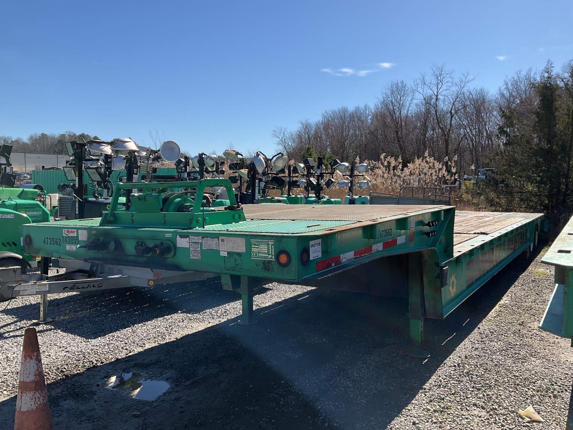 2013 Trail King TK70HT-482 T/A Hydraulic Tail Trailer