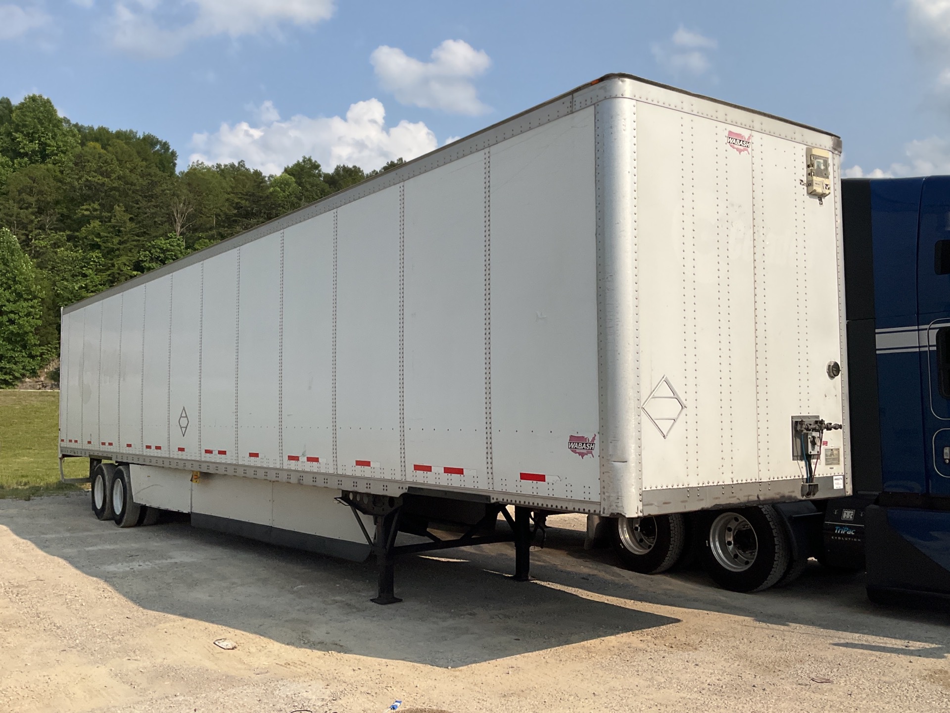 2013 Wabash 53 ft x 102 in T/A Van Trailer