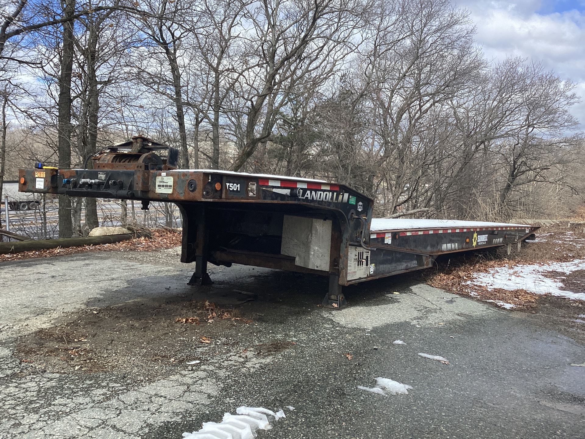 2012 Landoll 440B 50 ft T/A Sliding Axle Trailer