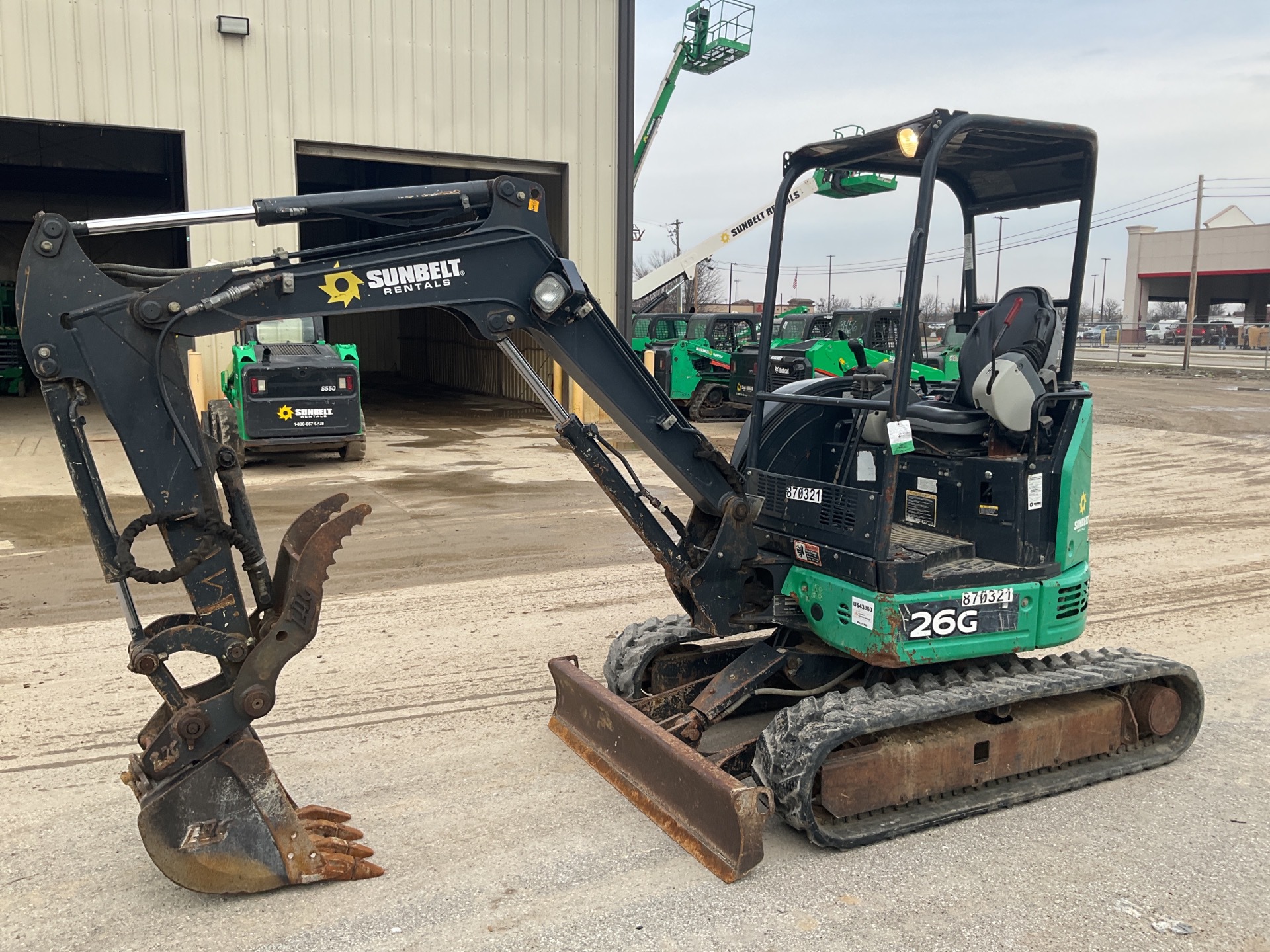 2016 John Deere 26G Mini Excavator