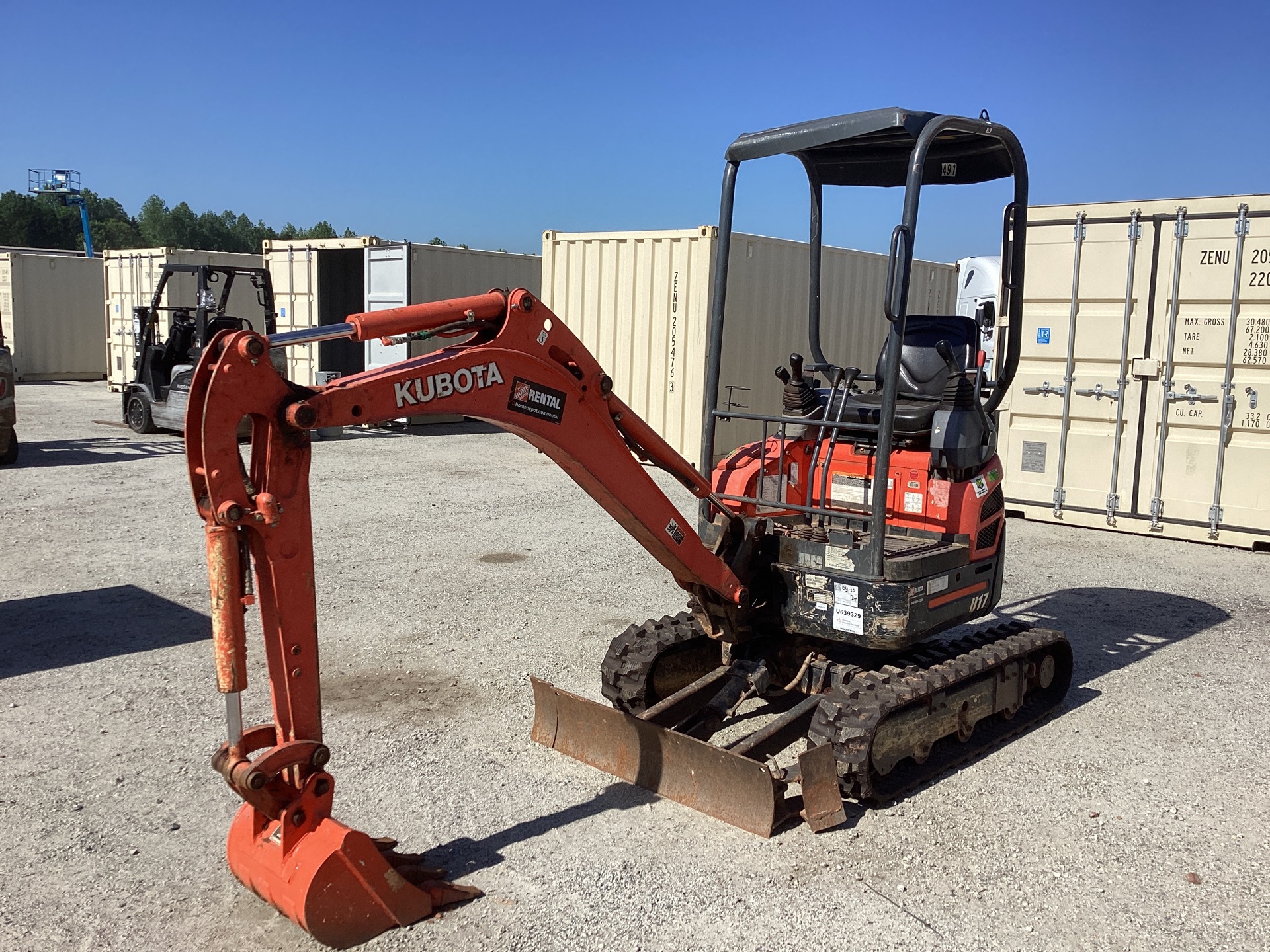 2018 Kubota U17 Mini Excavator