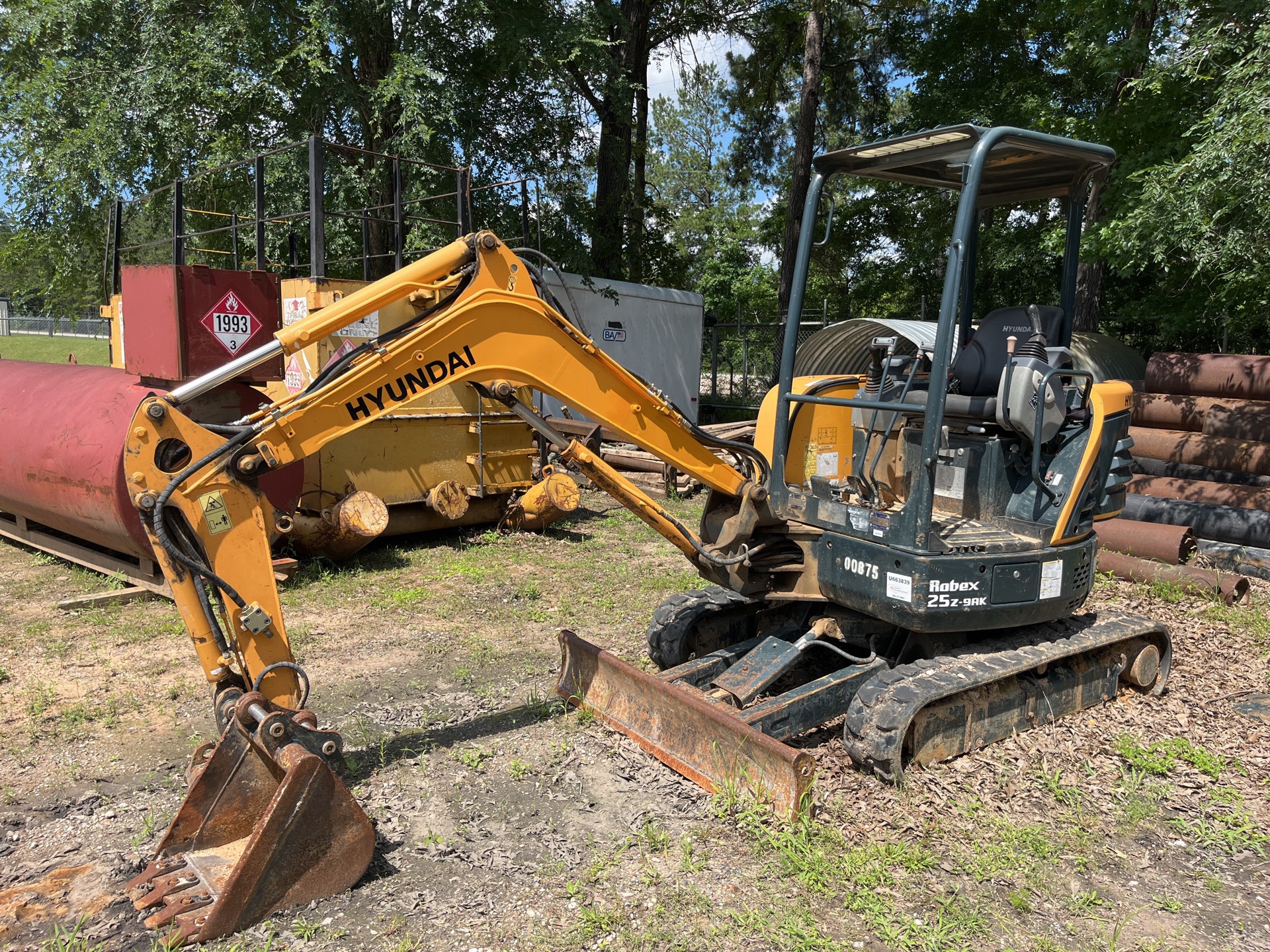 2018 Hyundai Robex 25Z9AK Mini Excavator (Inoperable)