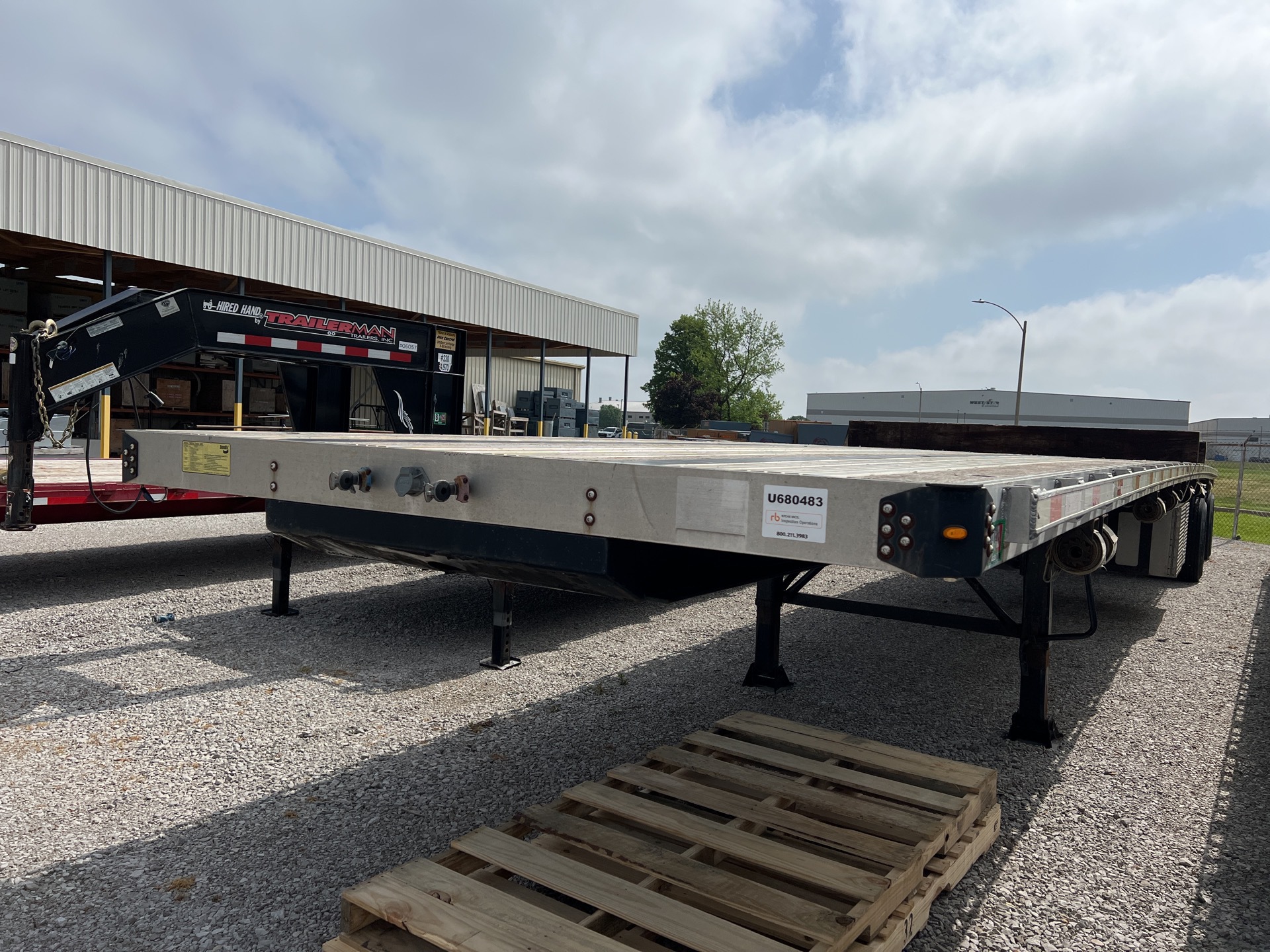 2015 Dorsey 53 ft T/A Spread Axle Flatbed Trailer