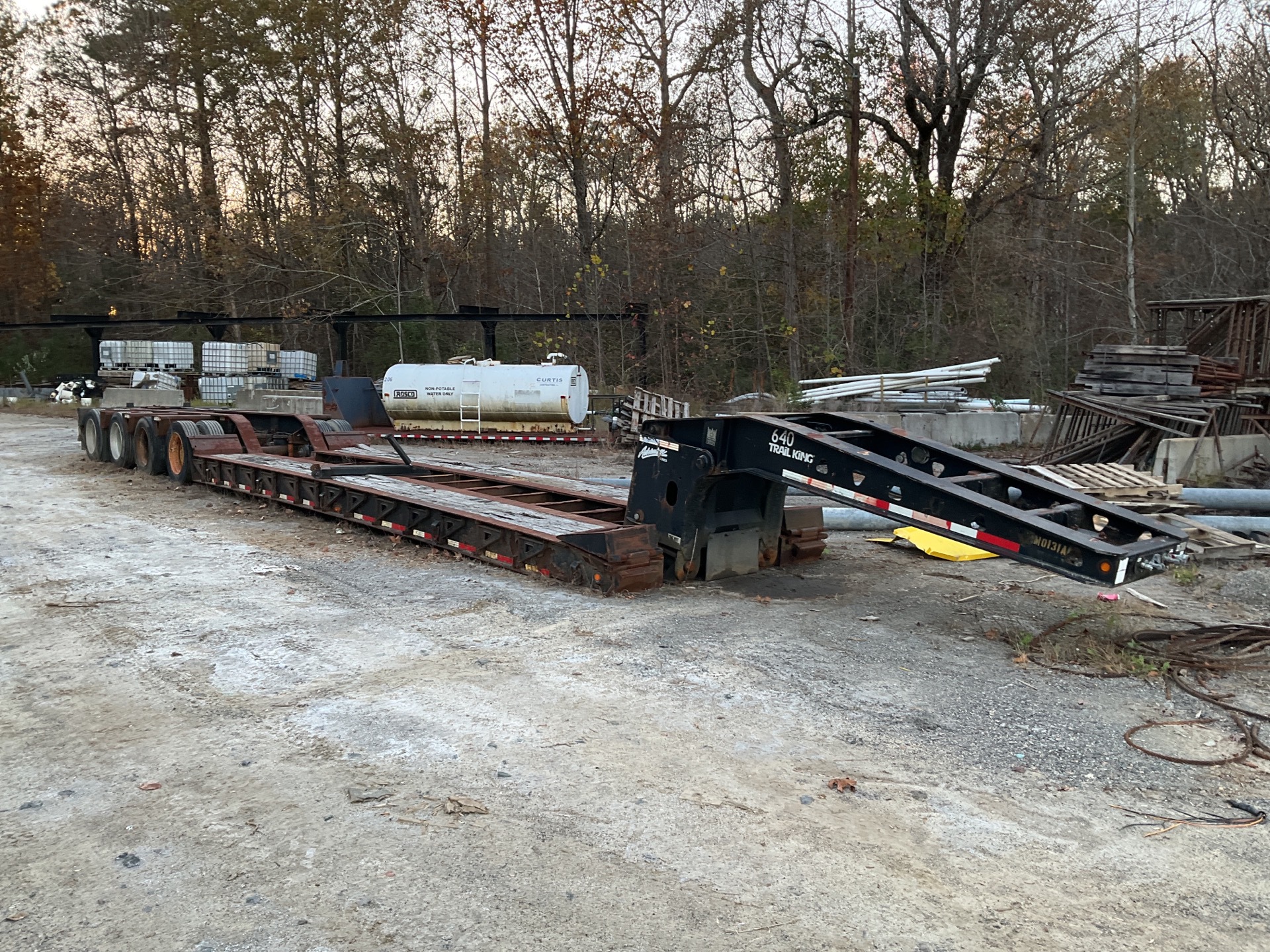 2007 Trail King TK110 HDG Tri/A Removable Gooseneck Lowboy Trailer