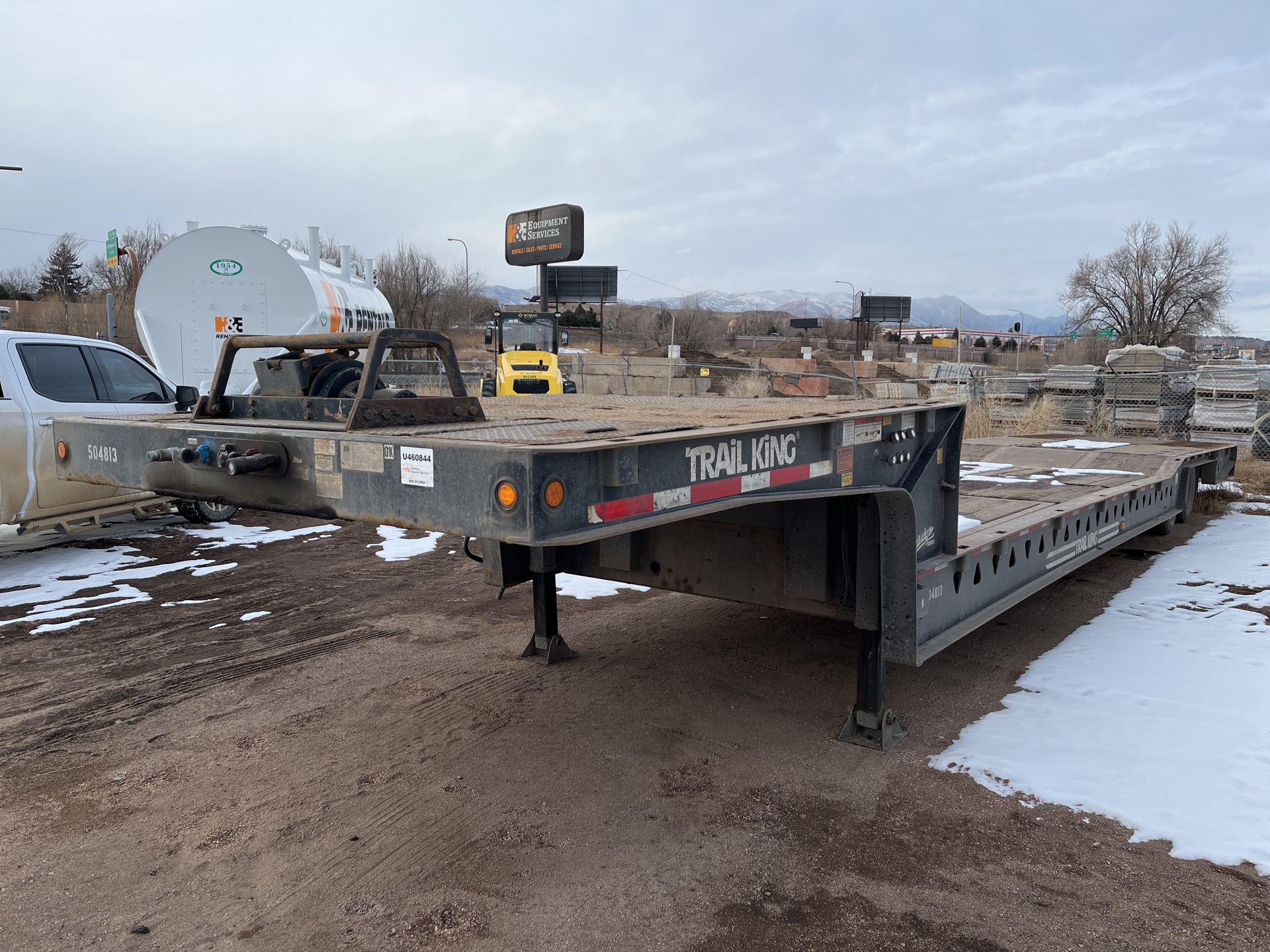 2013 Trail King TK70HT-482 50000 lb T/A Hydraulic Tail Trailer