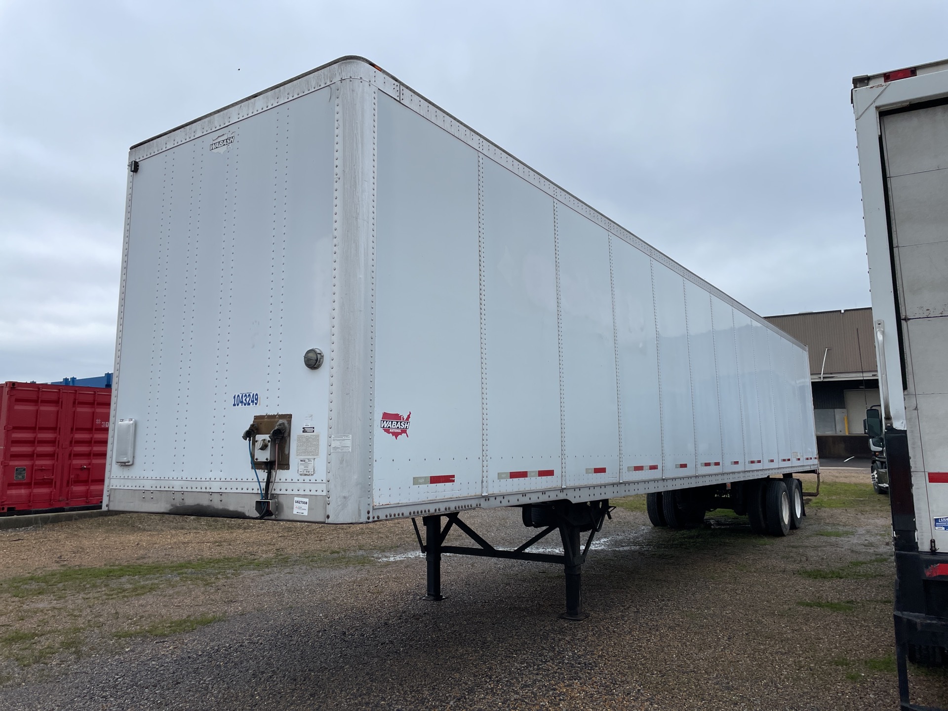 2009 Wabash 3-V-102 53 ft x 102 in T/A Van Trailer