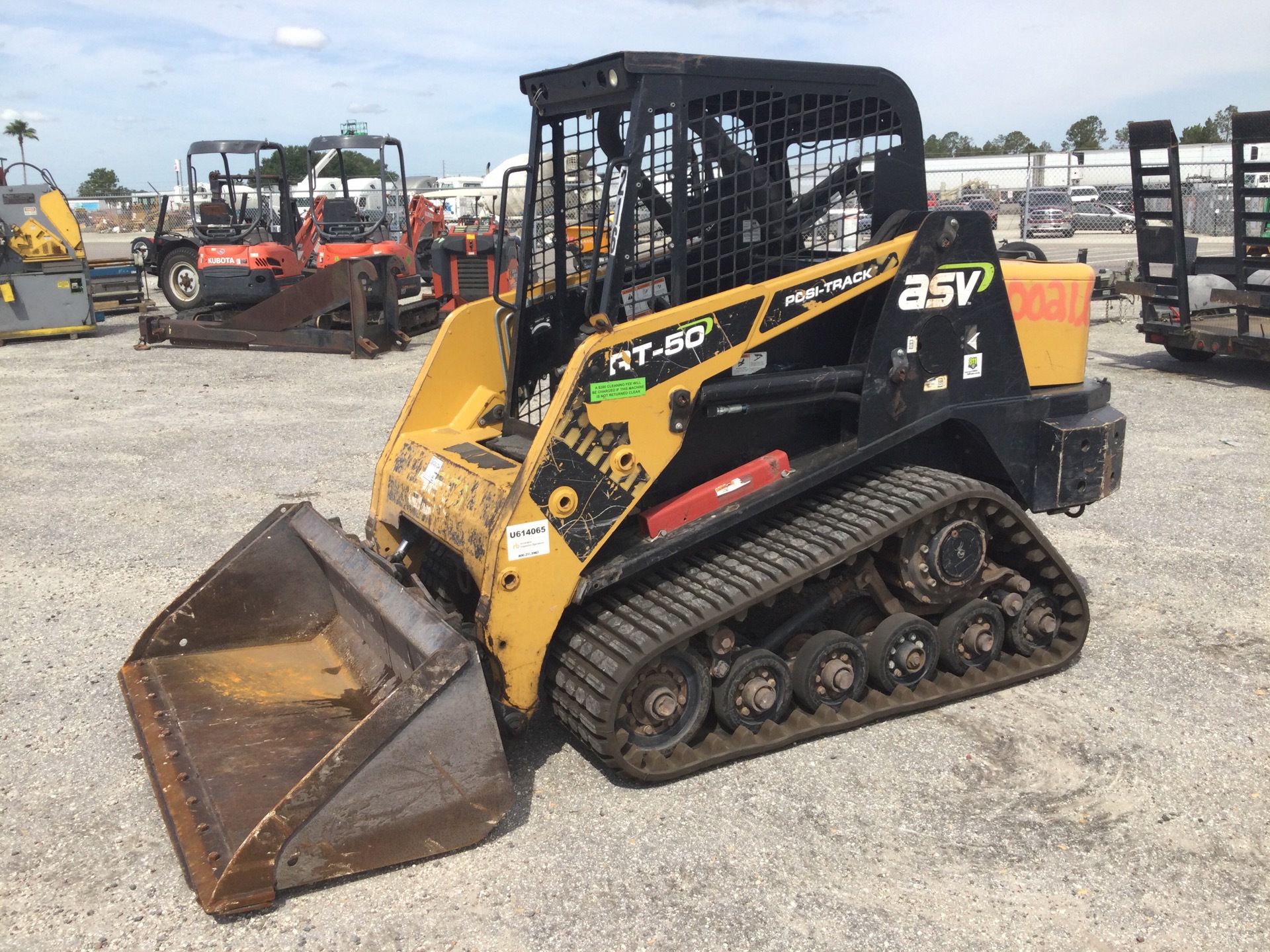 2018 ASV RT50 Compact Track Loader w/2018 MMDI T/A Trailer