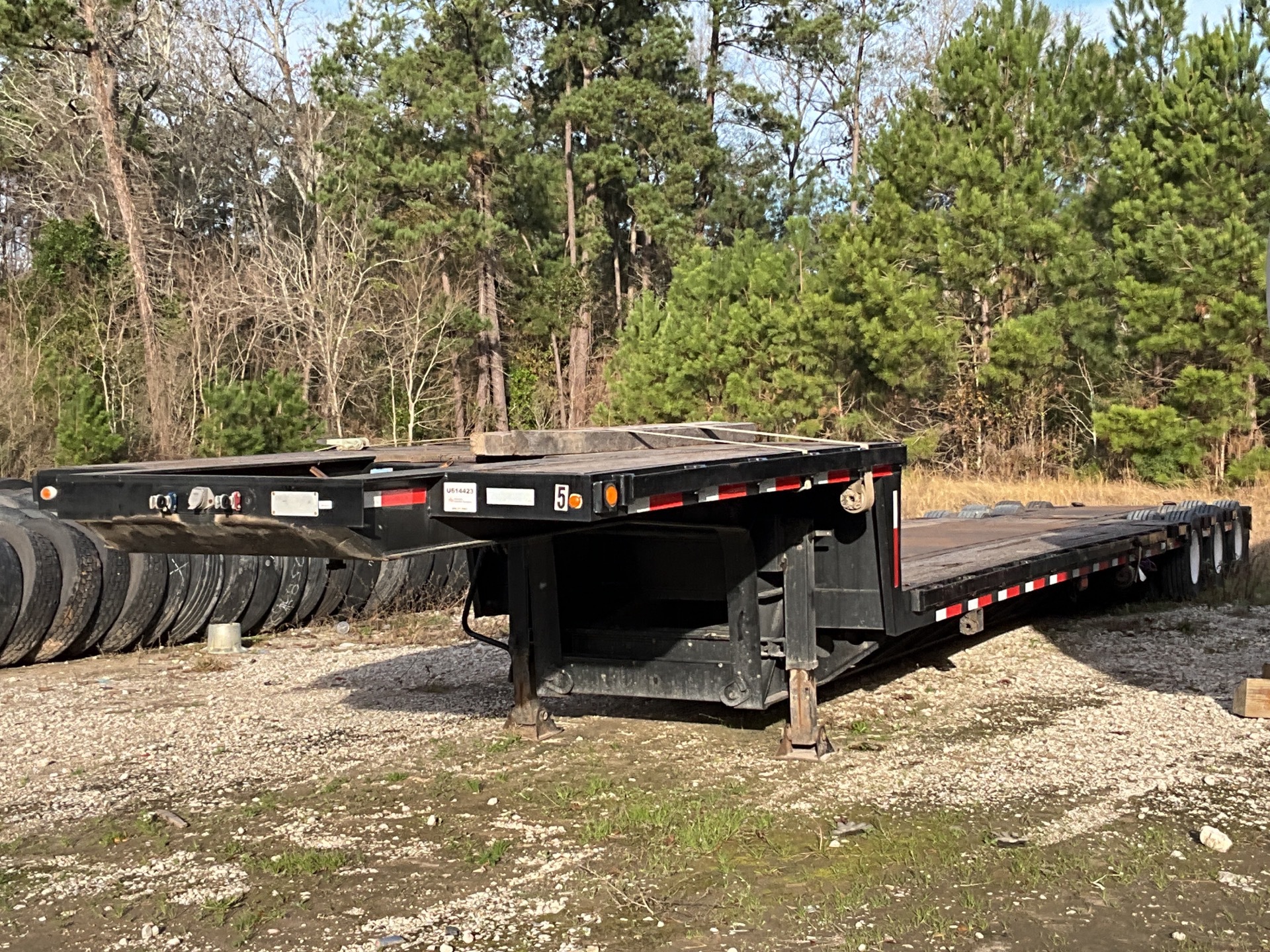 1995 Trail King TK80ES-483 48 ft Tri/A Extendable Step Deck Trailer