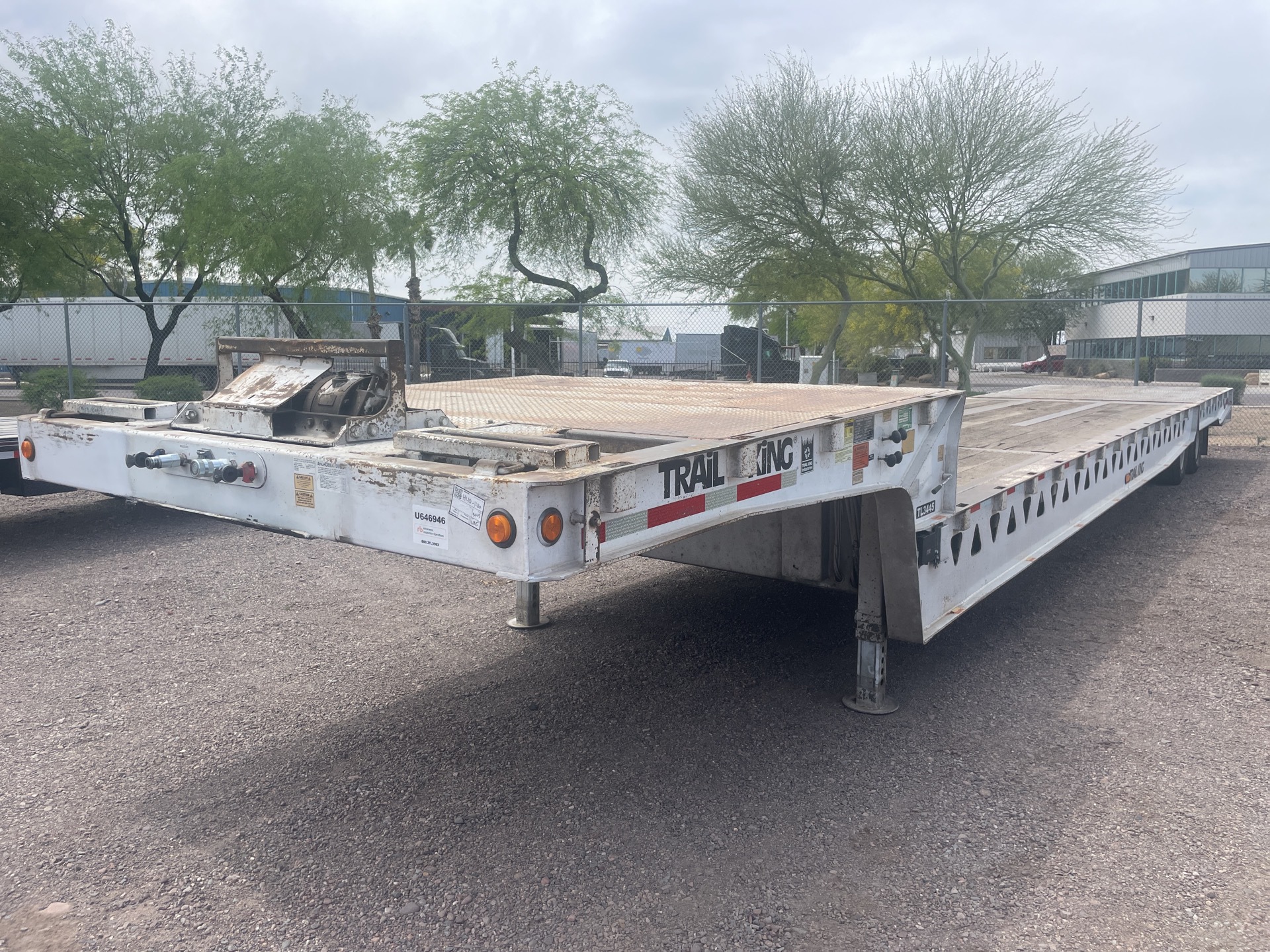 2008 Trail King TK70HST A-04-20 T/A Hydraulic Tail Trailer