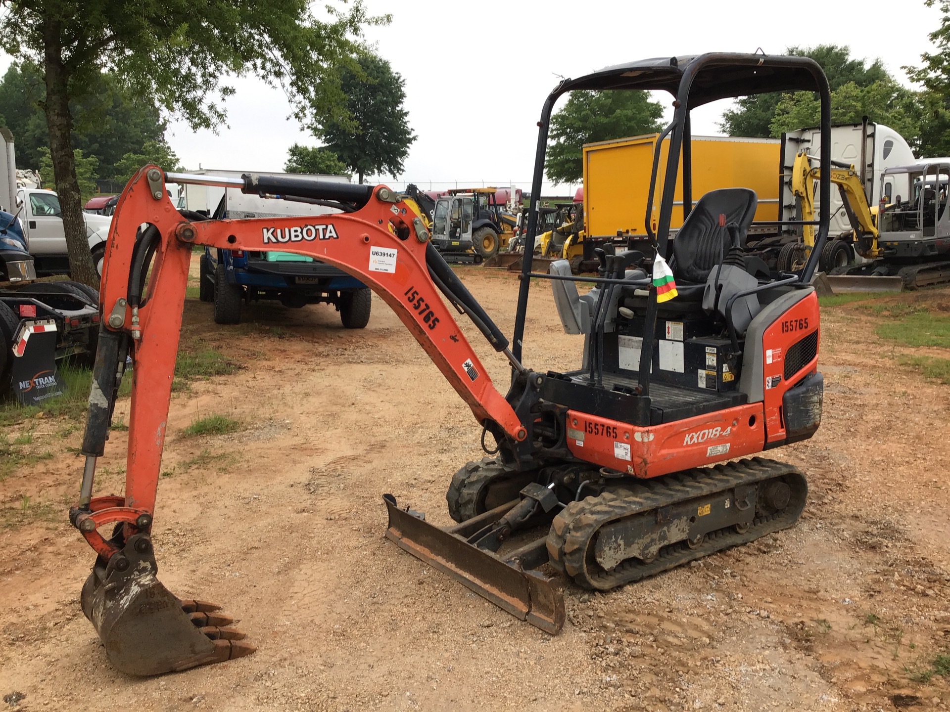 2015 Kubota KX018-4 Mini Excavator