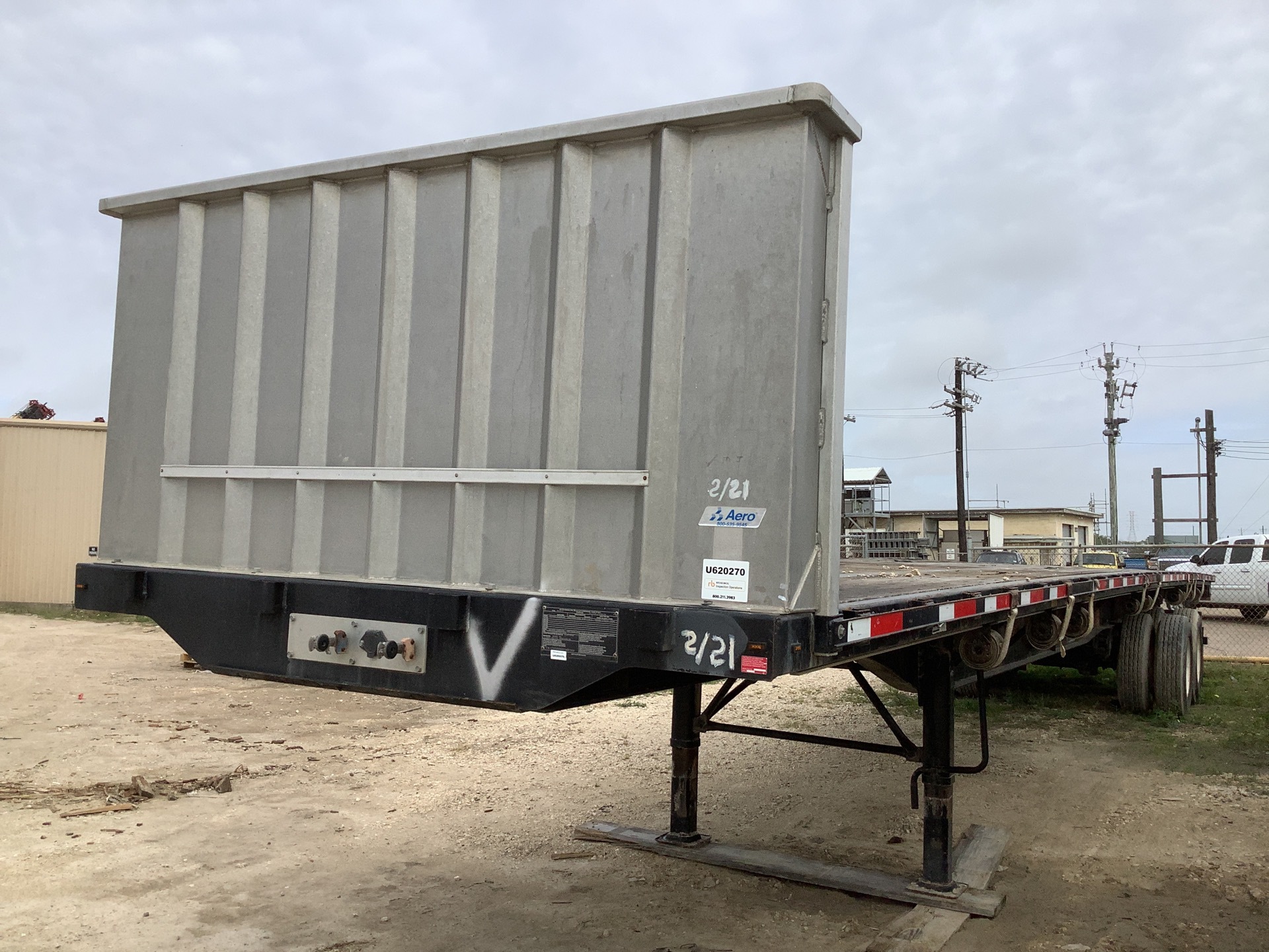 2015 Transcraft TL-2000 48 ft T/A Flatbed Trailer