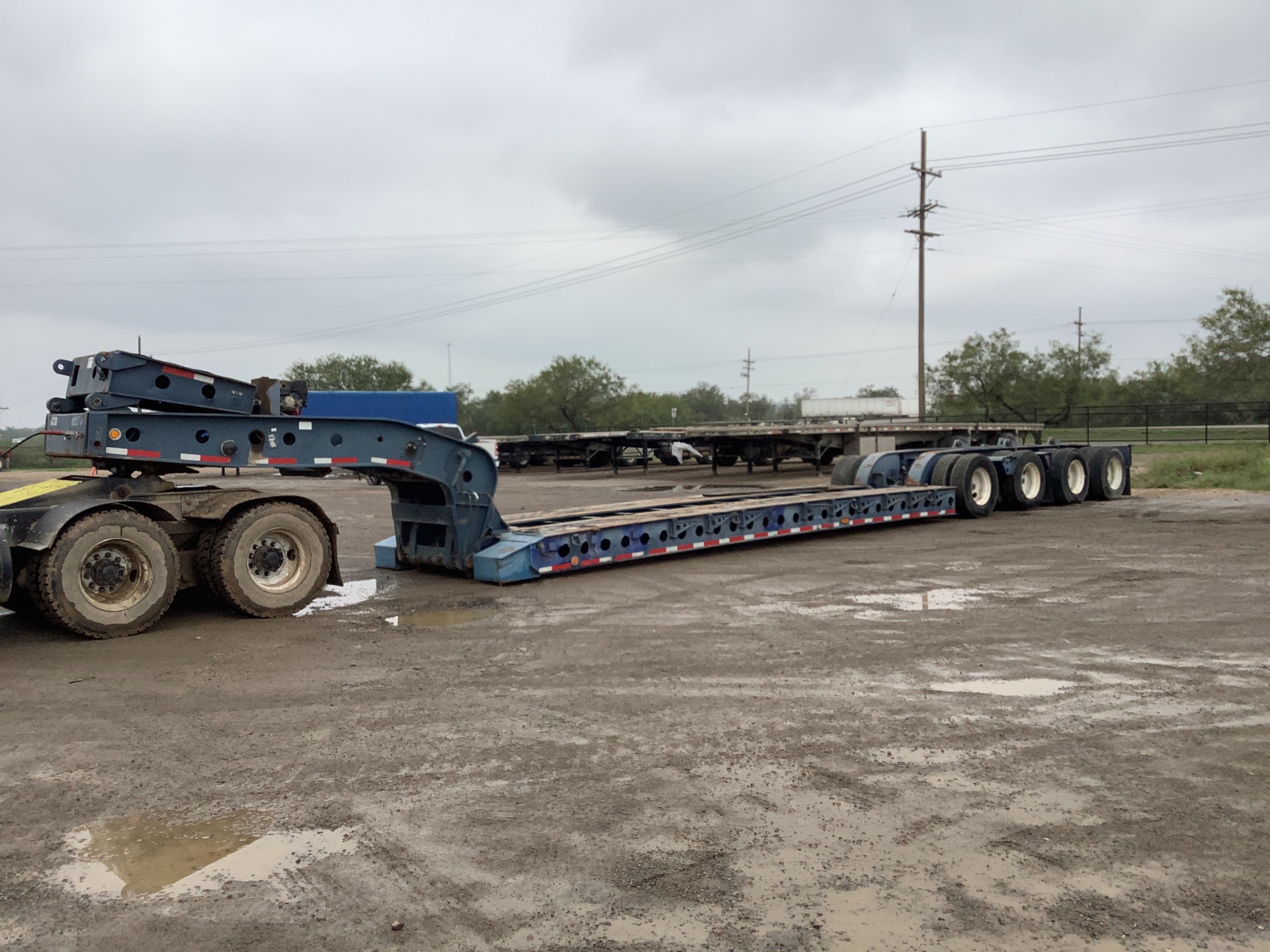 1995 Fontaine  Quad/A 49 ft - 64 ft Extendable Lowboy Trailer