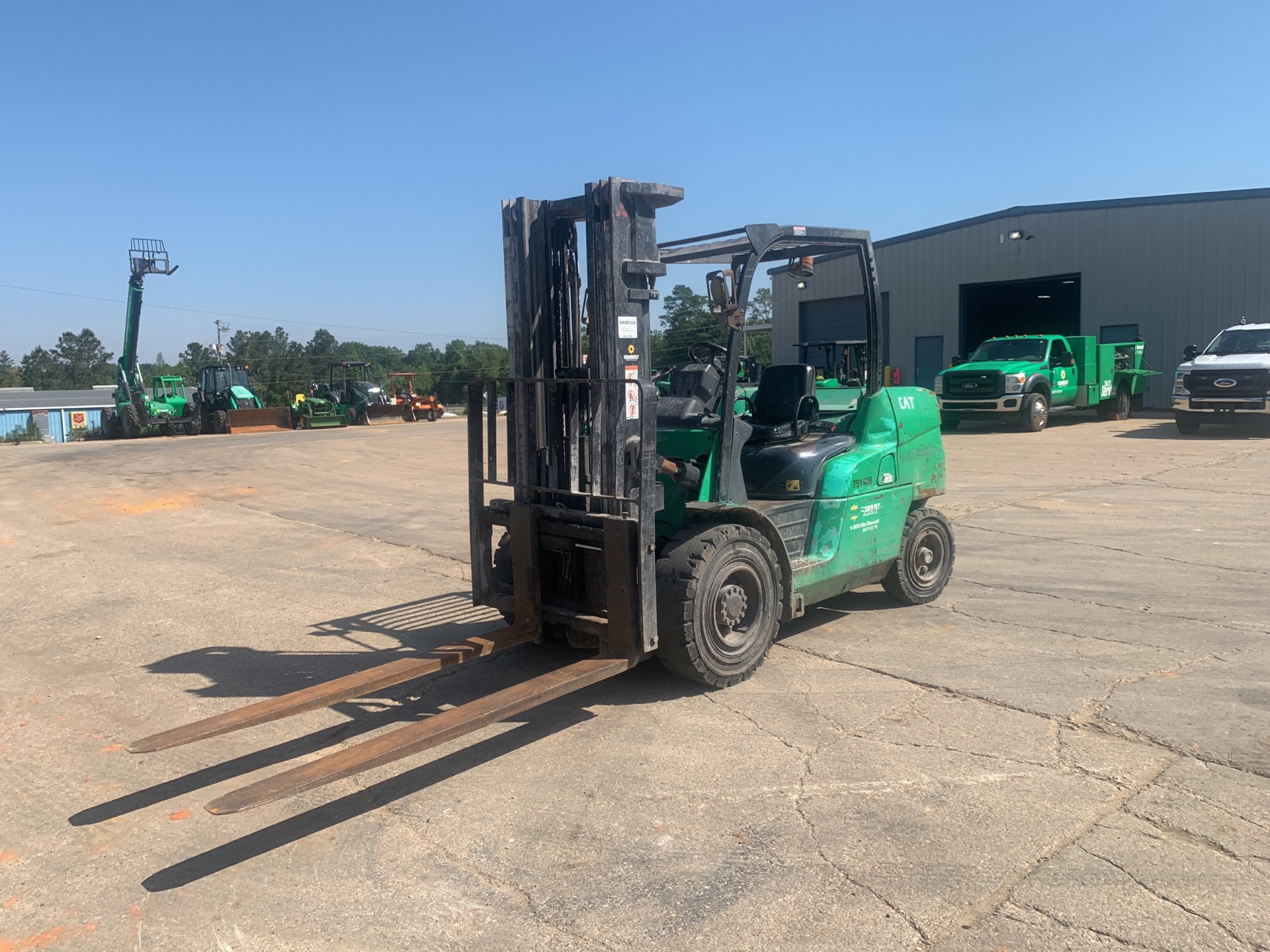 2015 Mitsubishi FD50CN Rough Terrain Forklift