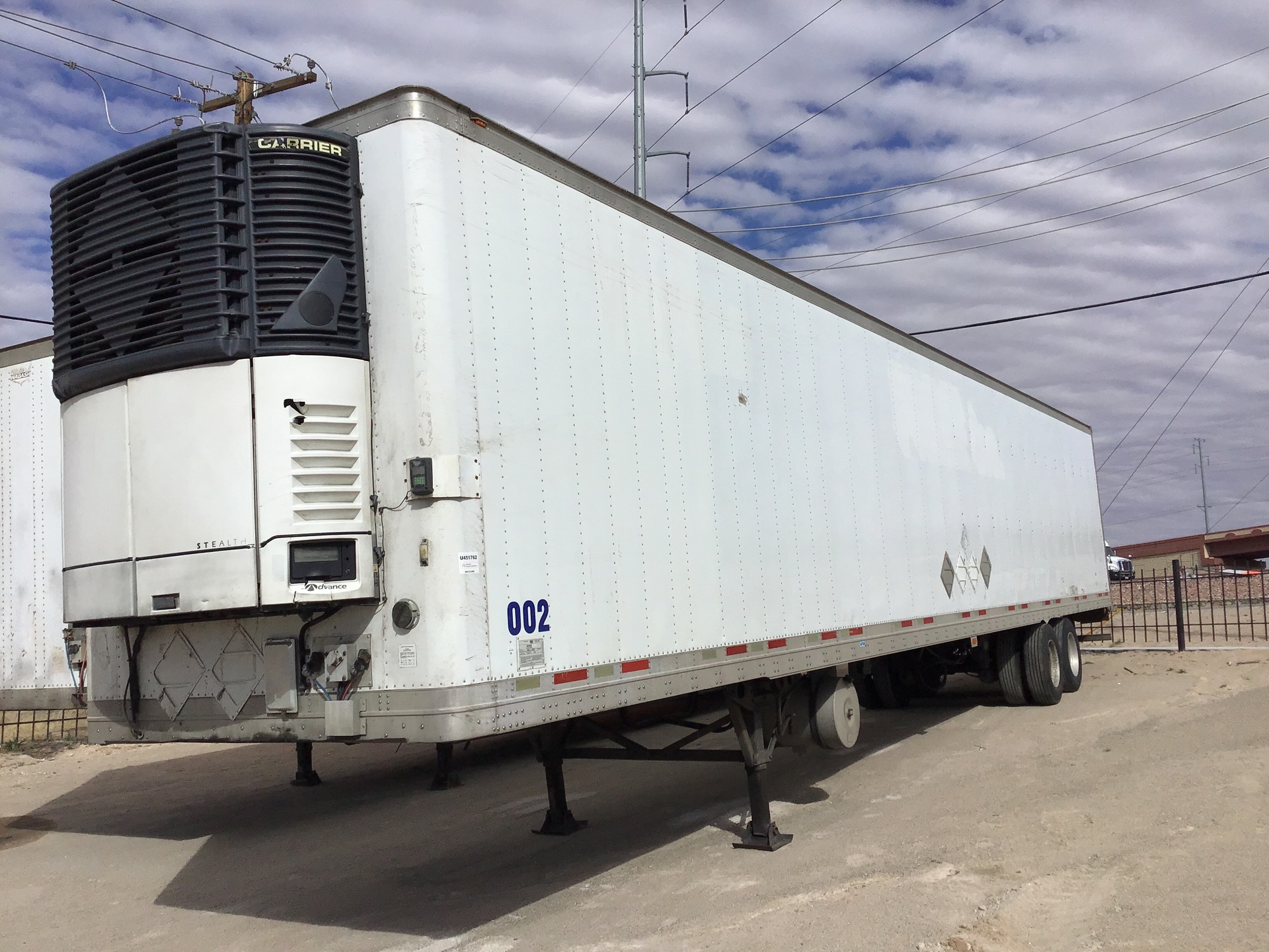 2007 Wabash RFLWHSA 53 ft T/A Refrigerated Trailer