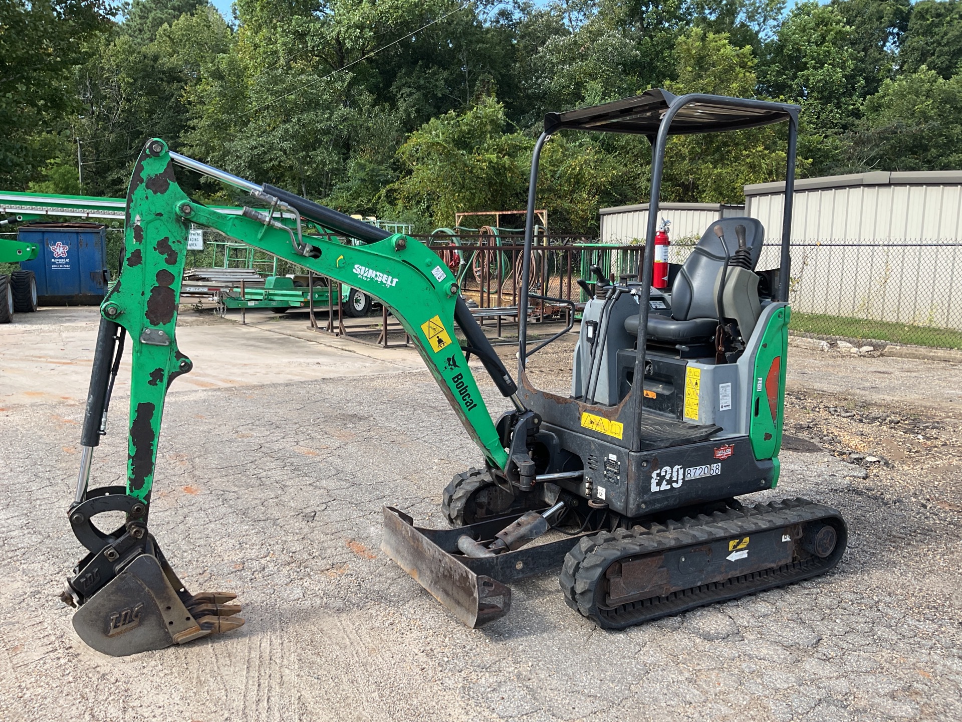 2016 Bobcat E20 Mini Excavator