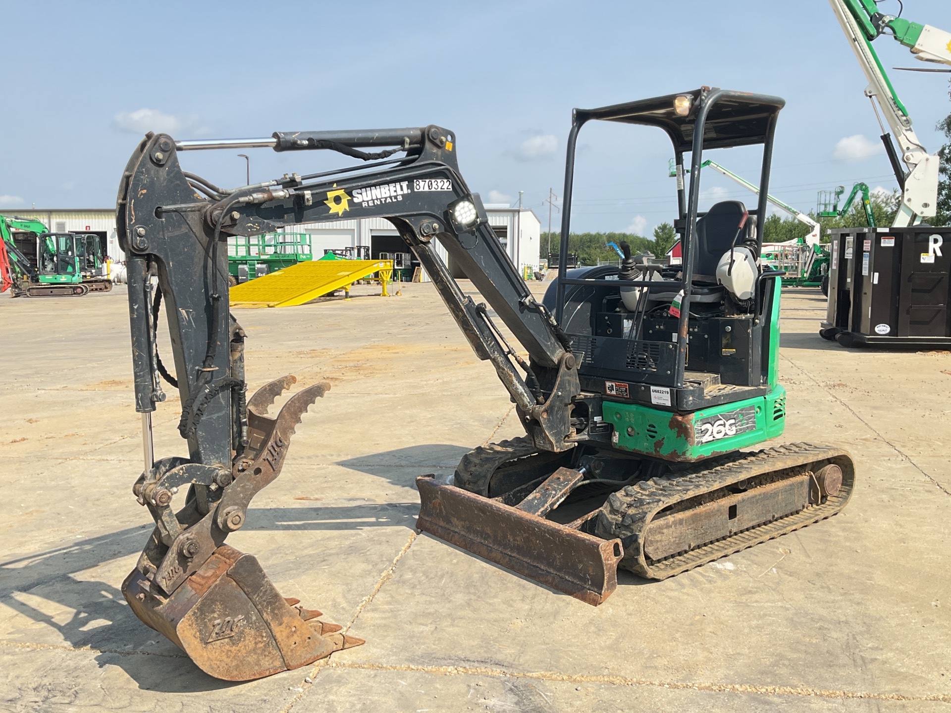 2016 John Deere 26G Mini Excavator