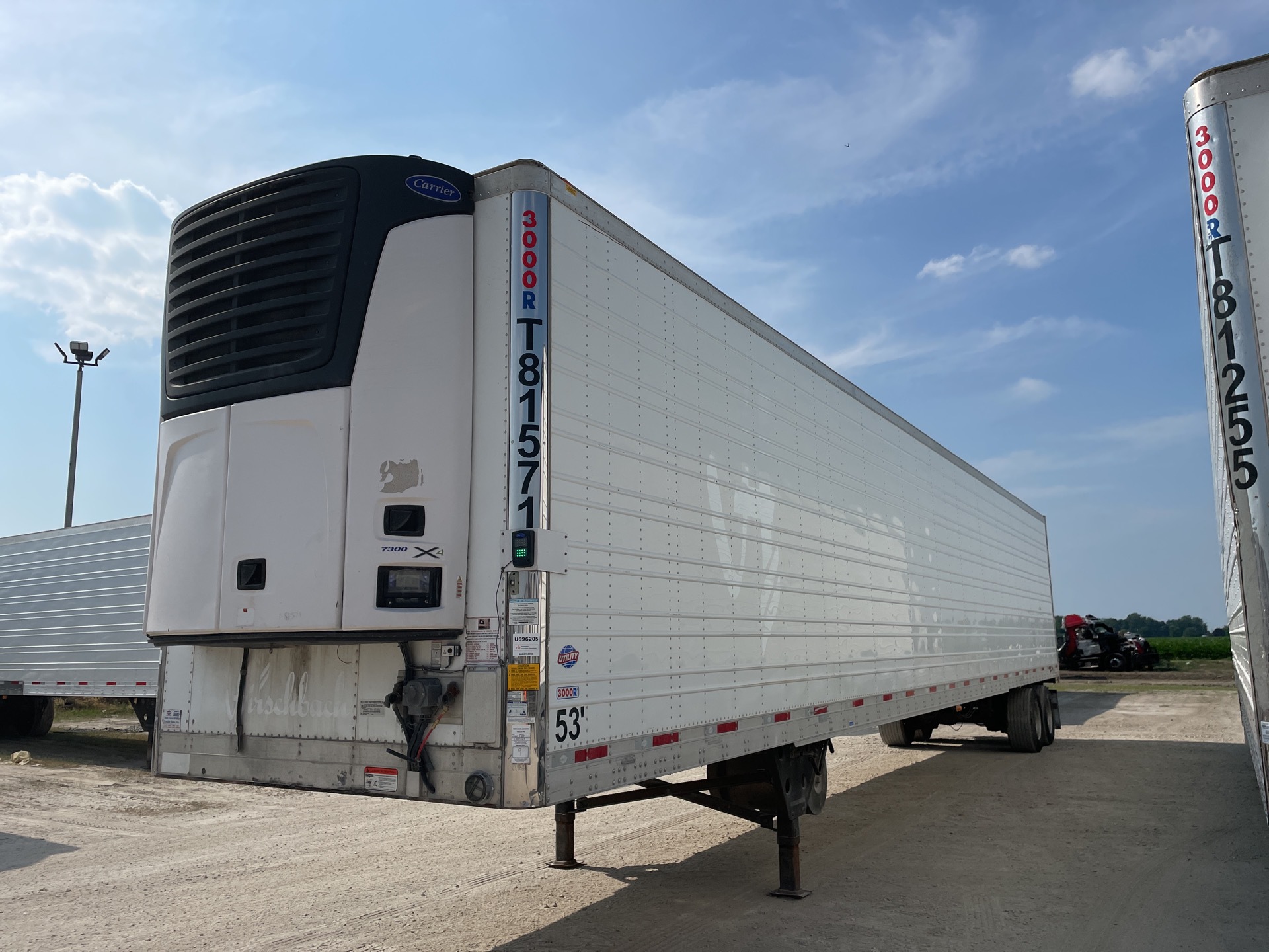 2018 Utility 53 ft x 102 in T/A Refrigerated Trailer