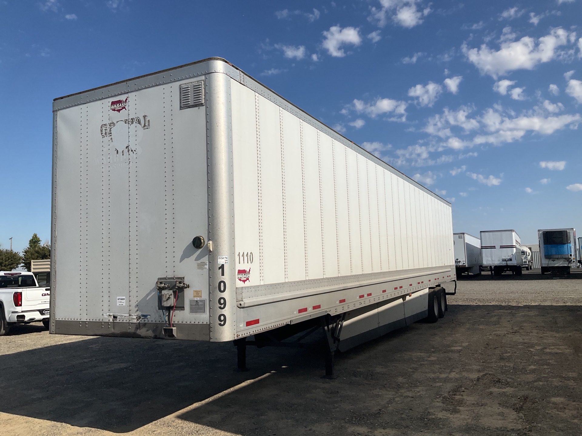 2018 Wabash DVHDHPC 53 ft x 102 in T/A Van Trailer