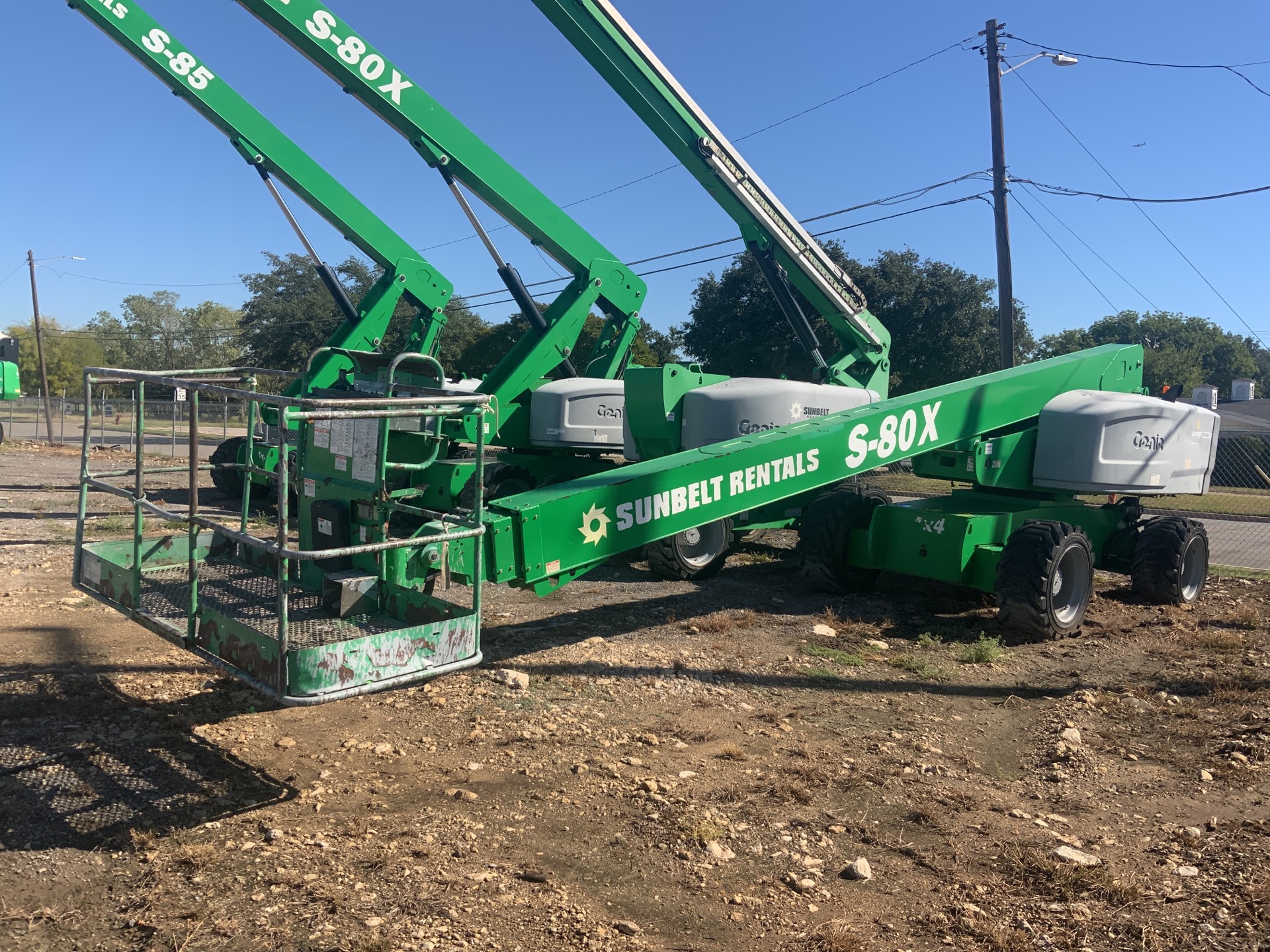 2015 Genie S-80X 4WD Diesel Telescopic Boom Lift