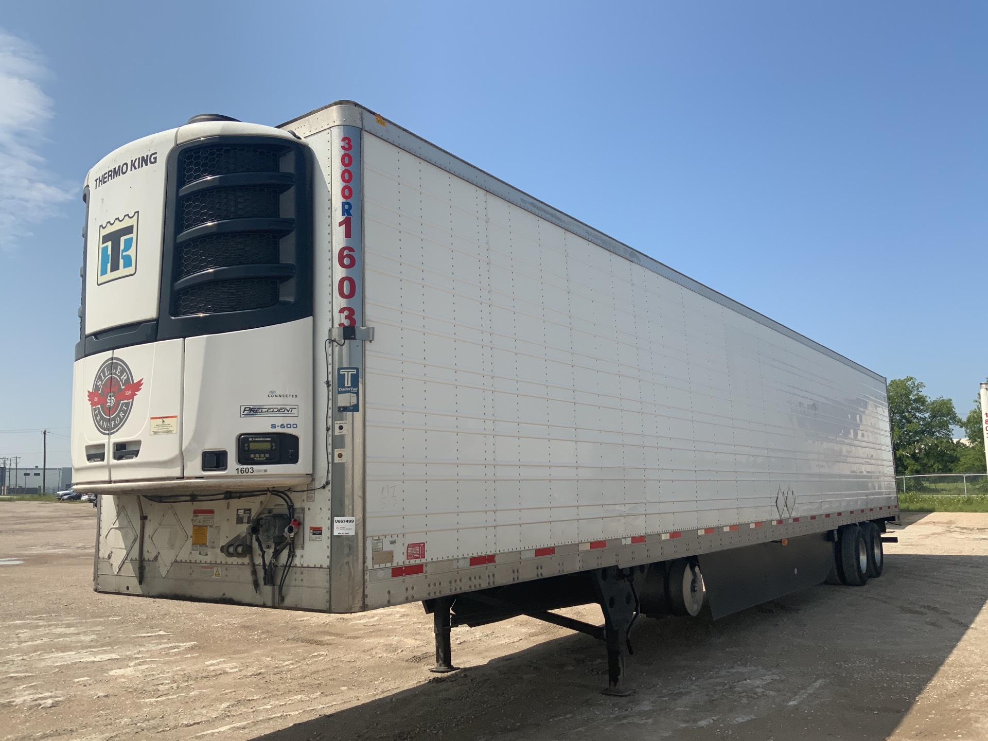 2016 Utility 53 ft x 102 in T/A Refrigerated Trailer