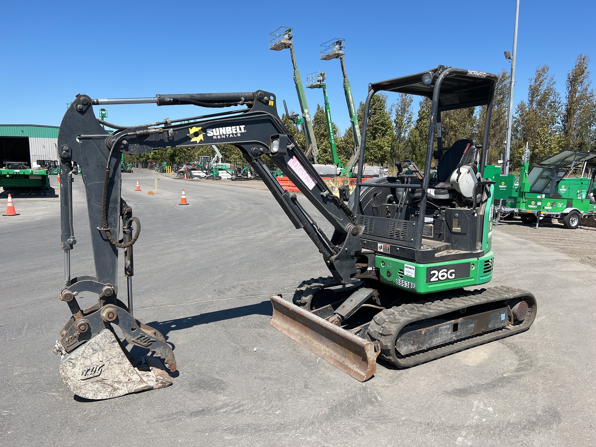 2016 John Deere 26G Mini Excavator