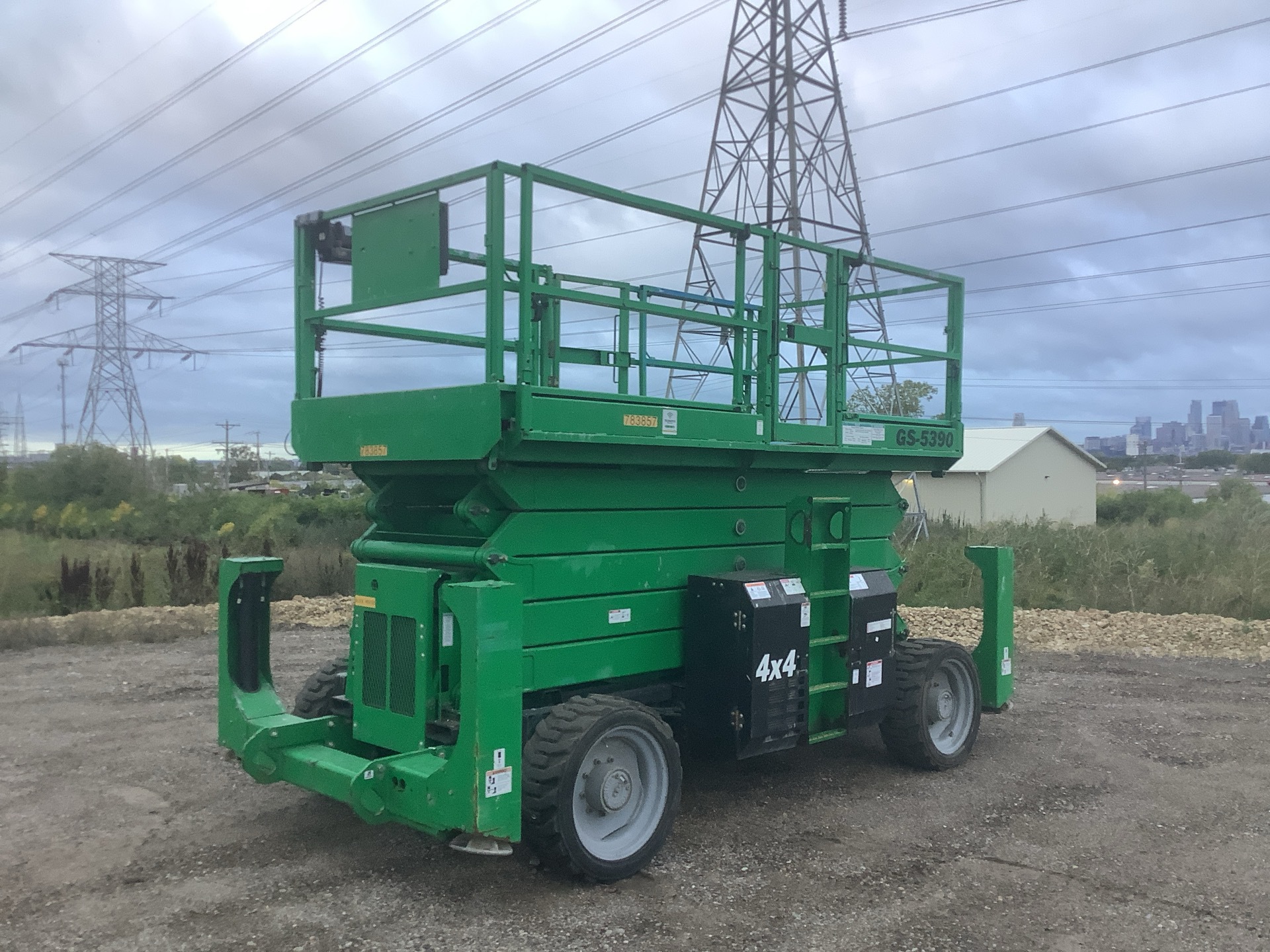 2016 Genie GS-5390 Dual Fuel 4x4 Scissor Lift