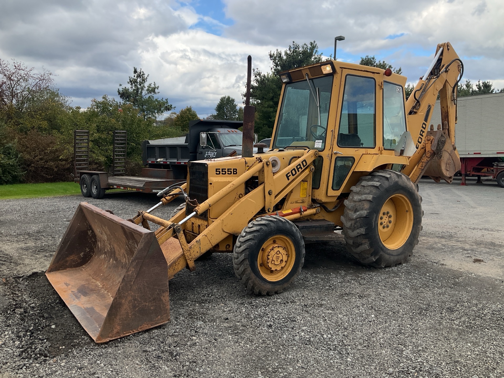 1987 Ford 555B 4x4 Backhoe Loader